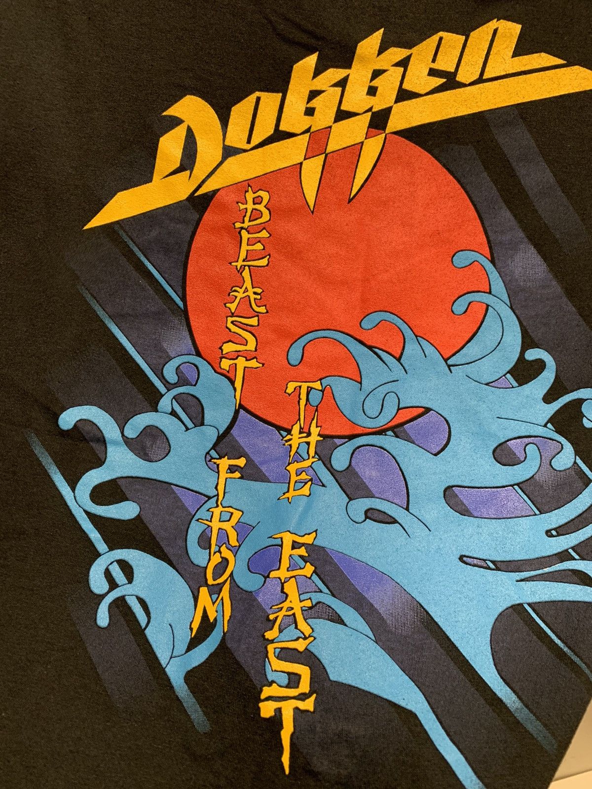 Band Tees Dokken vintage screenstars black rock t-shirt 1980 90th L Size US L / EU 52-54 / 3 - 6 Thumbnail