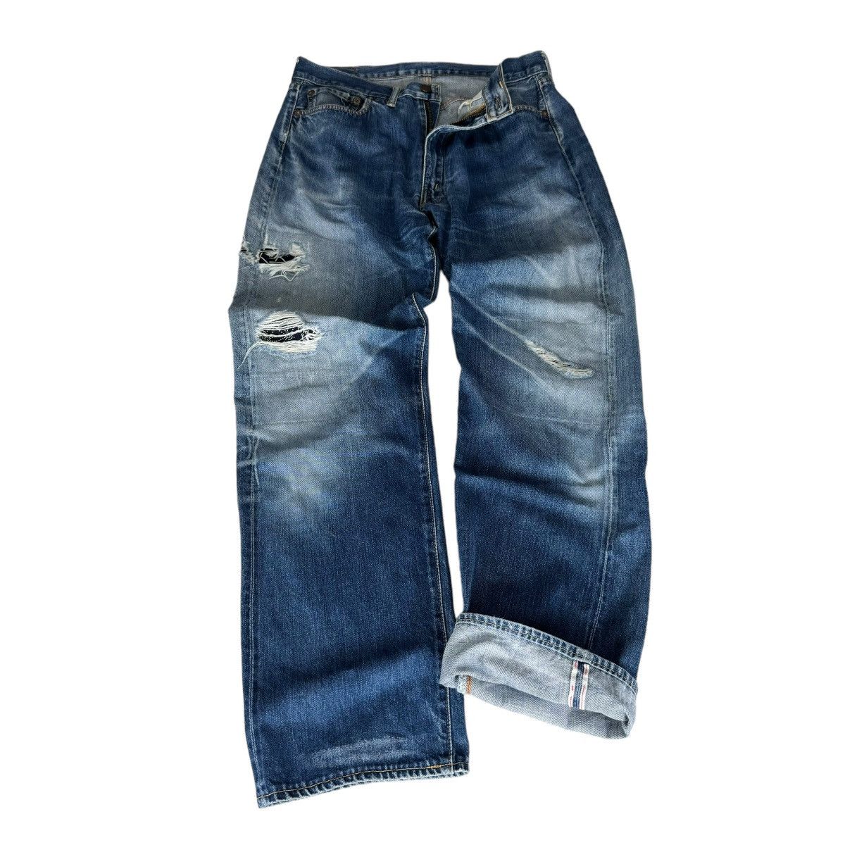 The Silver Stone ❄️SILVER STONE PATCHWORK DENIM JEANS PANTS LIKE KAPITAL Size US 30 / EU 46 - 1 Thumbnail
