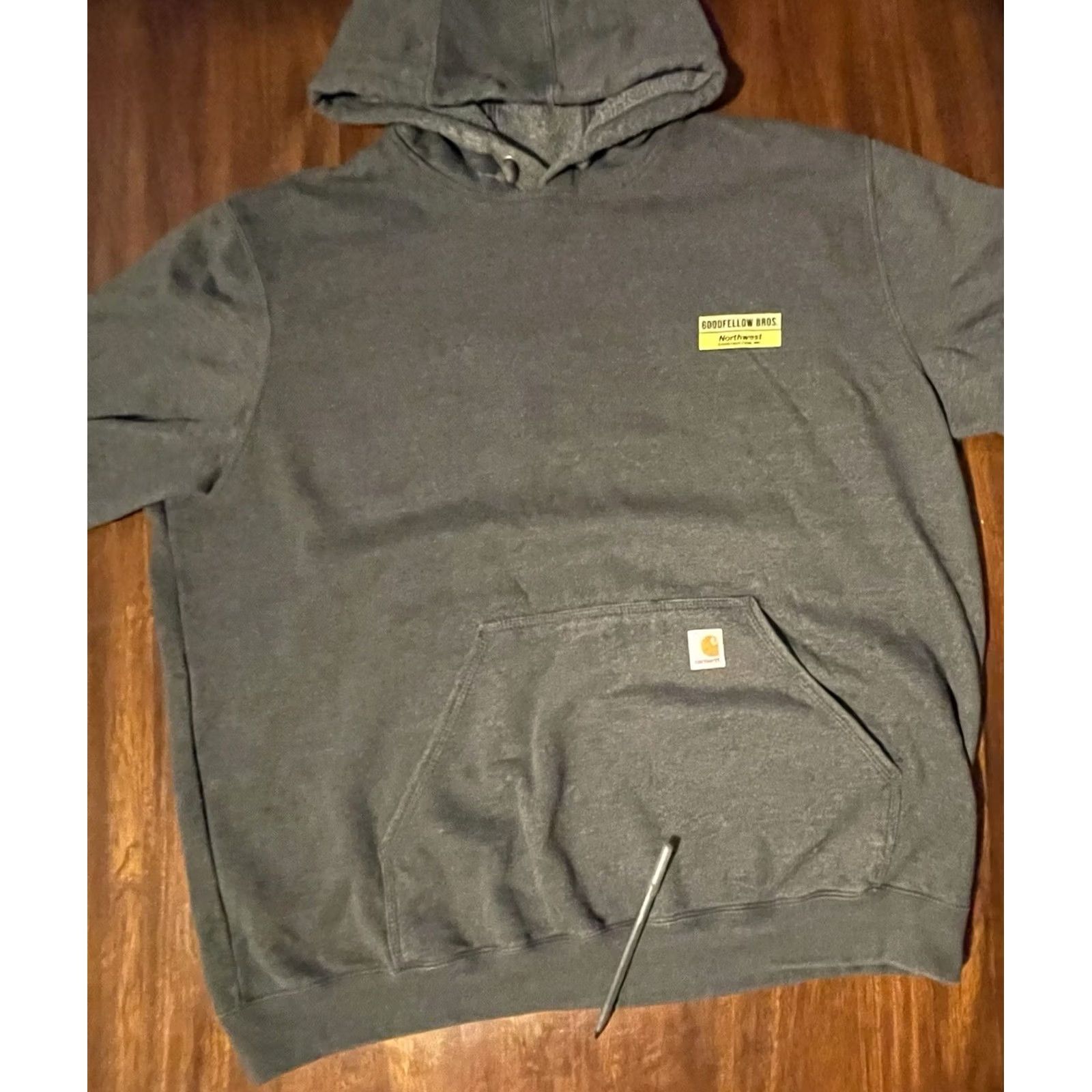 Carhartt Carhartt Hoodie Jacket Loose Fit 2XL Gray Pullover Fleece Water Resistant Wind-Resistant Regular Mens Size US XXL / EU 58 / 5 - 6 Thumbnail