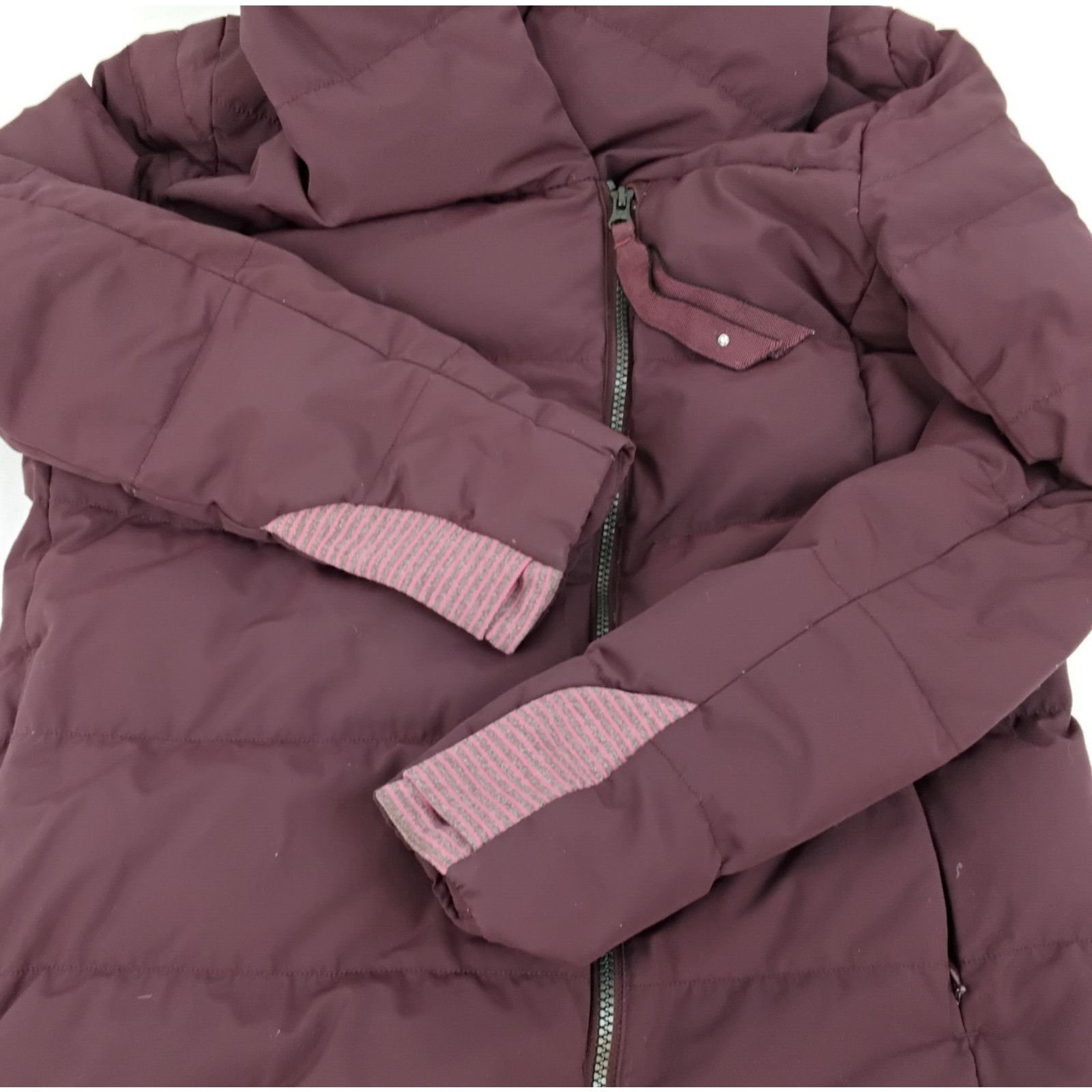 Lululemon Lululemon Down Jacket Women's 6 Maroon Red Hooded Full Zip Size M / US 6-8 / IT 42-44 - 5 Thumbnail