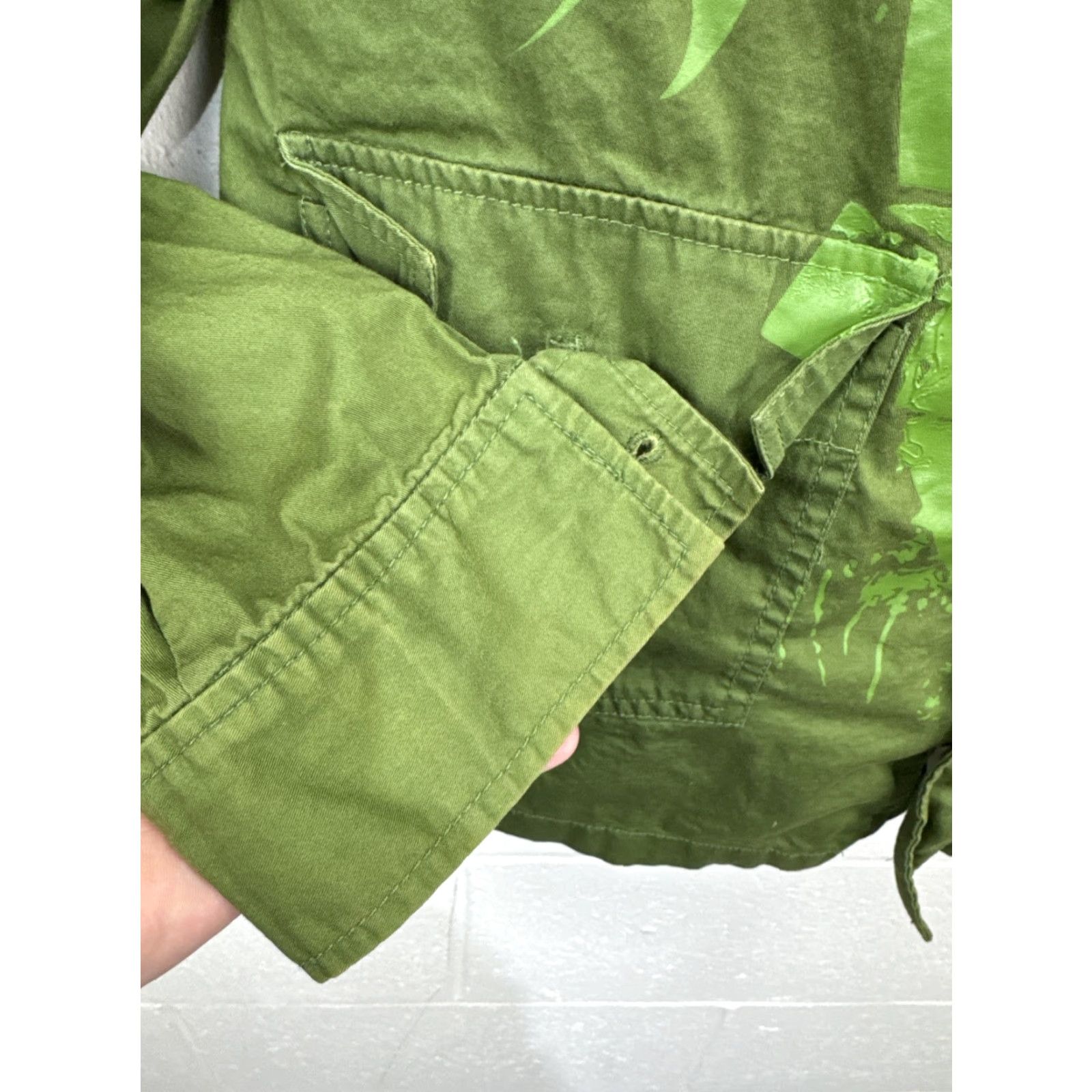 Vintage VINTAGE Blac Label Army Jacket XL Green Embroidered Military Full Zip Mens Size US 36 / EU 52 - 7 Thumbnail