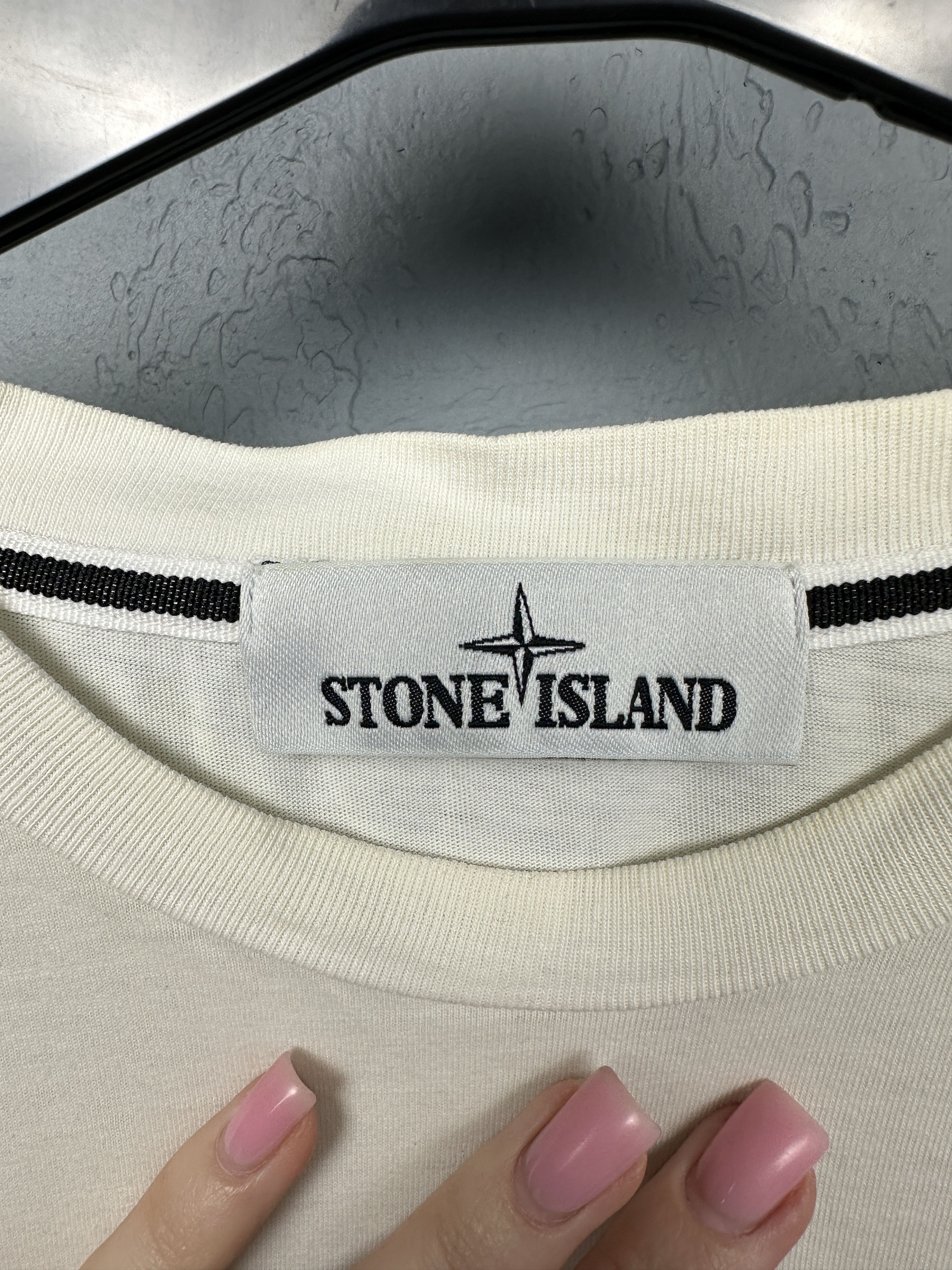 Stone Island Stone Island Mens Big Logo T-Shirt Size US L / EU 52-54 / 3 - 9 Thumbnail