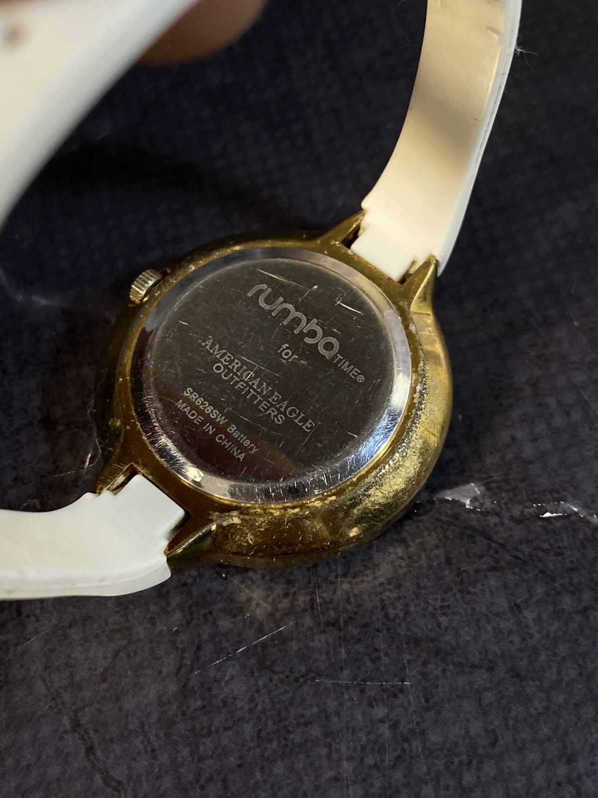 Japanese Brand × Vintage Stylish Rumba American Eagle Watch with White Strap Size ONE SIZE - 9 Thumbnail