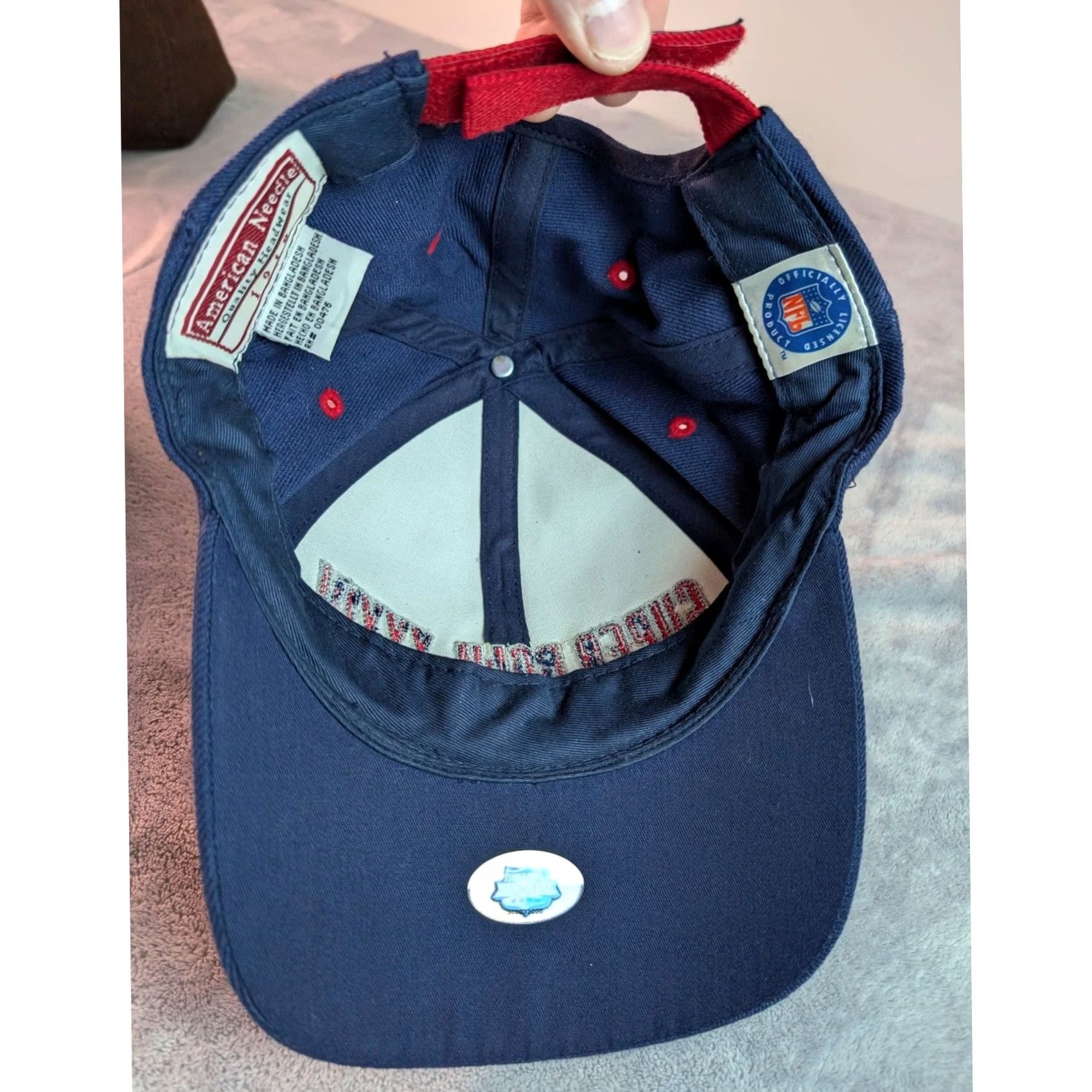 American Needle VINTAGE American Needle Rams Hat Navy Blue Mens OSFM Baseball Cap Size ONE SIZE - 5 Thumbnail
