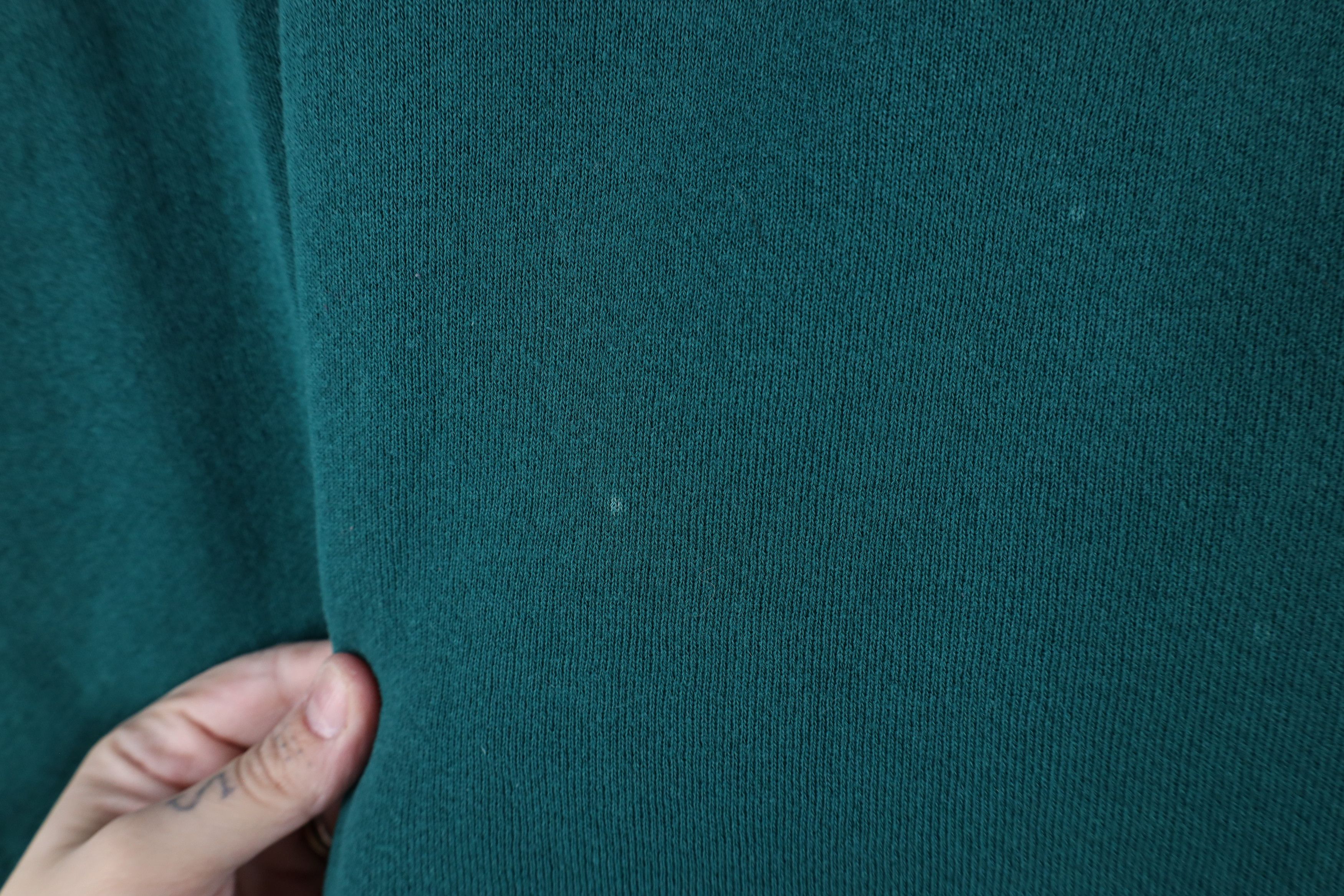 Vintage Vintage 90s Streetwear Blank Crewneck Sweatshirt Green Size US XL / EU 56 / 4 - 4 Thumbnail