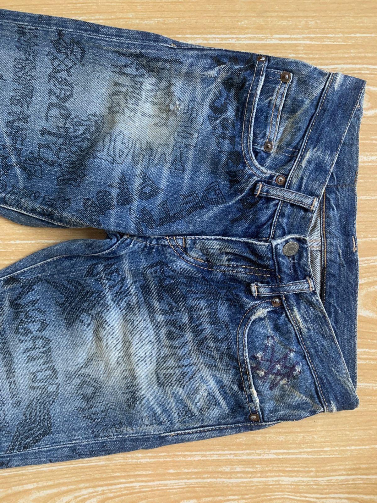 Hysteric Glamour Rare..!! xxs Hysteric Glamour full print metal band pants Size US 26 / EU 42 - 10 Thumbnail