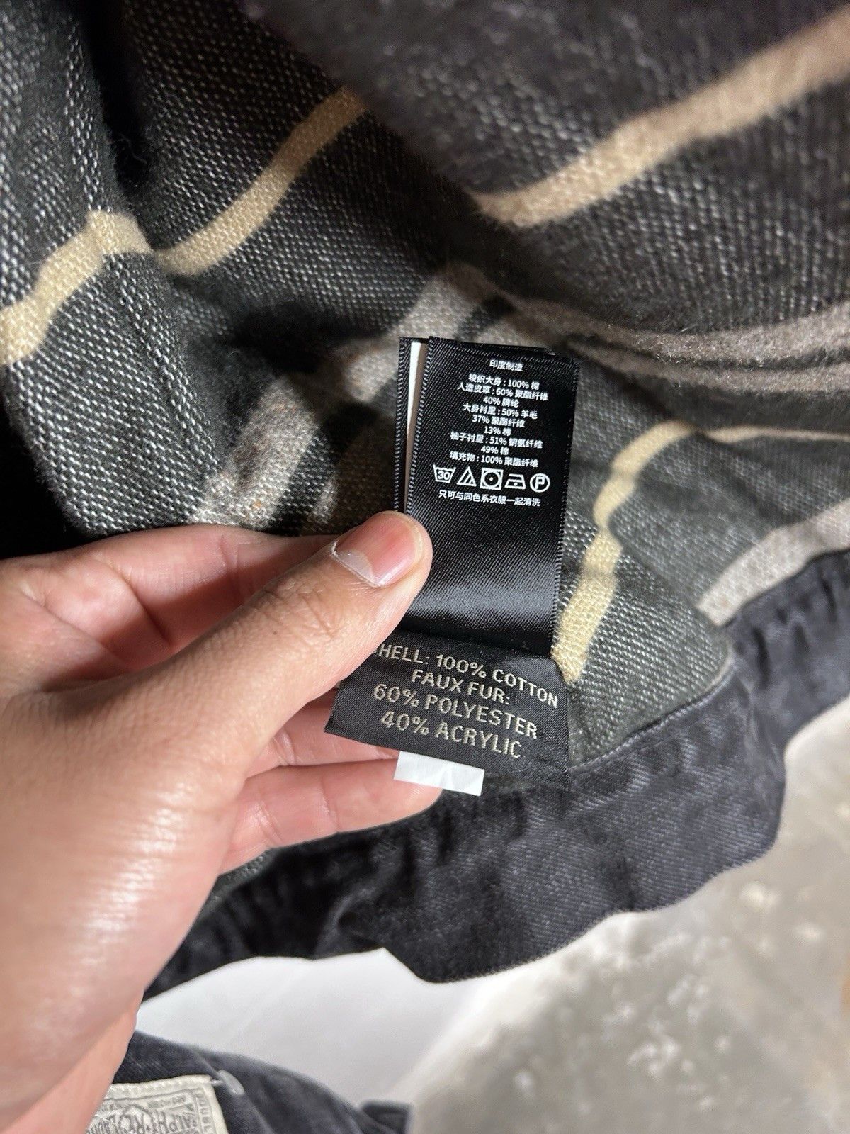 RRL Ralph Lauren RRL Ralph Lauren Faux Grizzly Fleece Denim Shearling Jacket Size S / US 4 / IT 40 - 14 Thumbnail