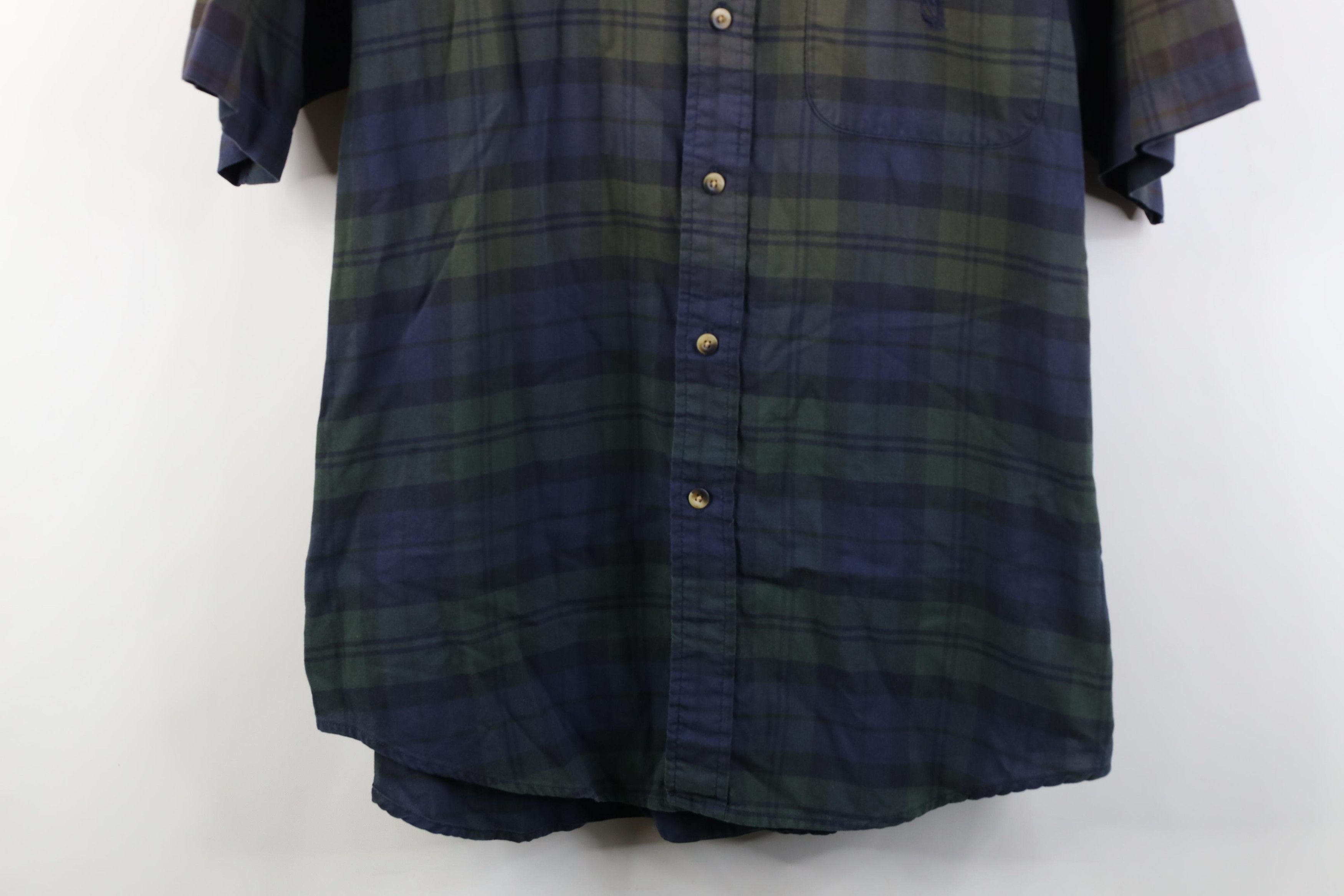 Nautica Vintage 90s Nautica Short Sleeve Button Down Shirt Plaid Size US L / EU 52-54 / 3 - 3 Thumbnail
