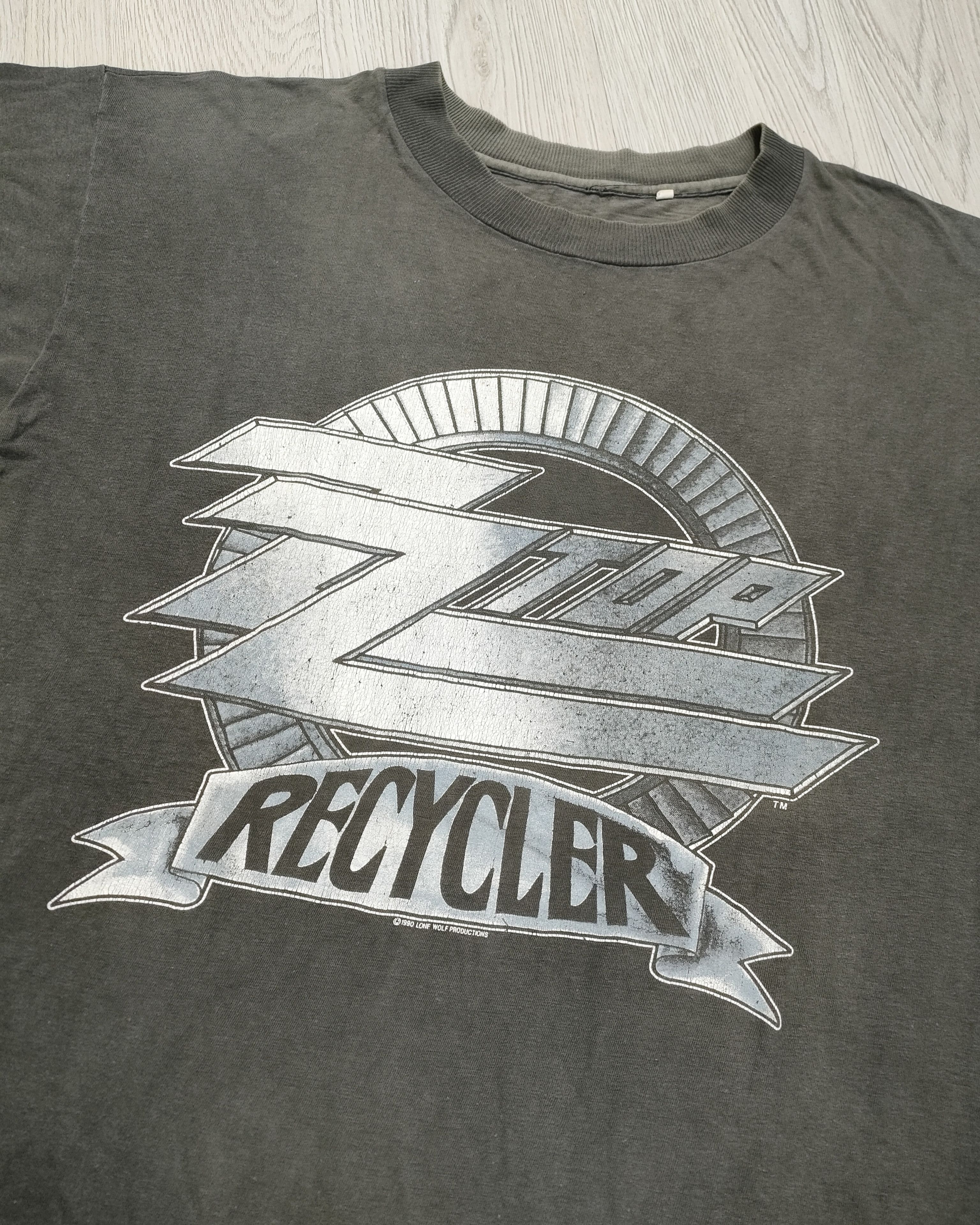 Band Tees 90s ZZ TOP RECYCLER WORLD TOUR 1991 Vintage Tee Size US L / EU 52-54 / 3 - 2 Thumbnail