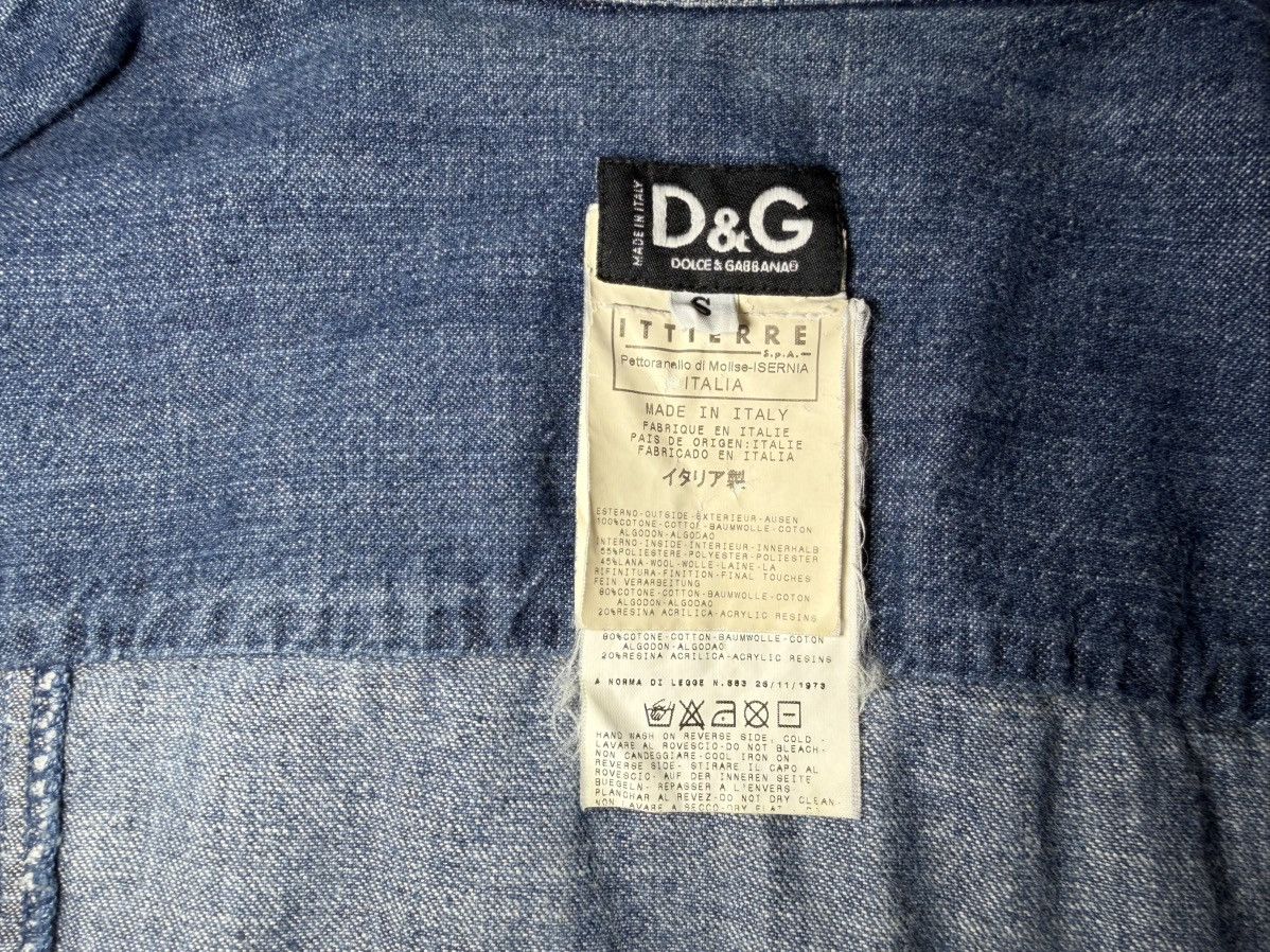 Dolce & Gabbana Dolce & Gabbana 2000s Denim Overshirt w/ Harness & Buckles Size US S / EU 44-46 / 1 - 10 Thumbnail