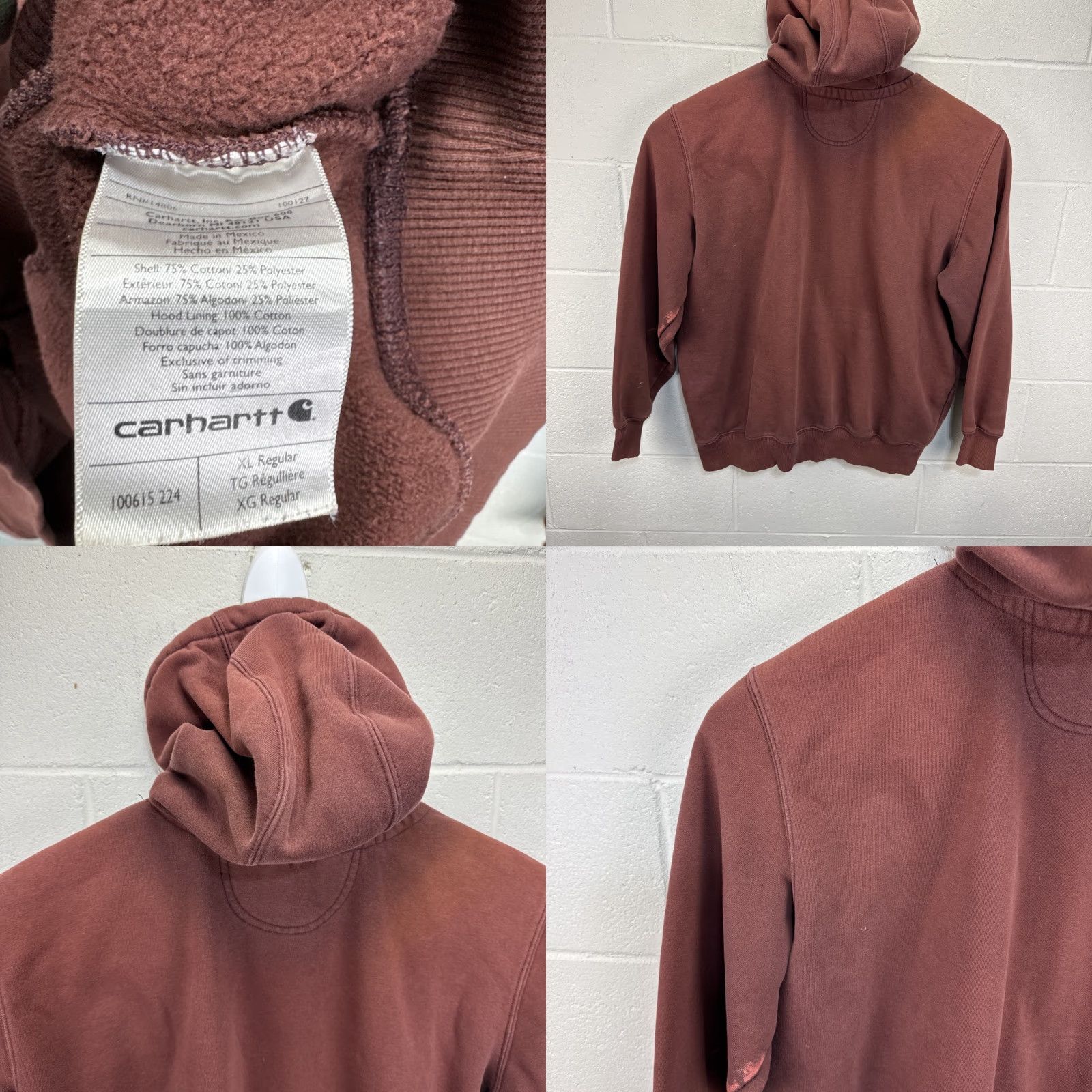 Carhartt Carhartt Sweatshirt Paxton XL Brown Rain Defender Original Fit Hoodie Workwear Size US XL / EU 56 / 4 - 10 Thumbnail