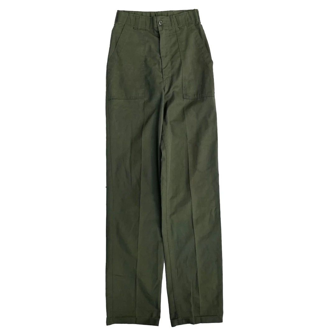 Vintage US Army 1981 80s Vintage 507 W26 Fatigue Military Trousers Size 26" / US 2 / IT 38 - 1 Thumbnail