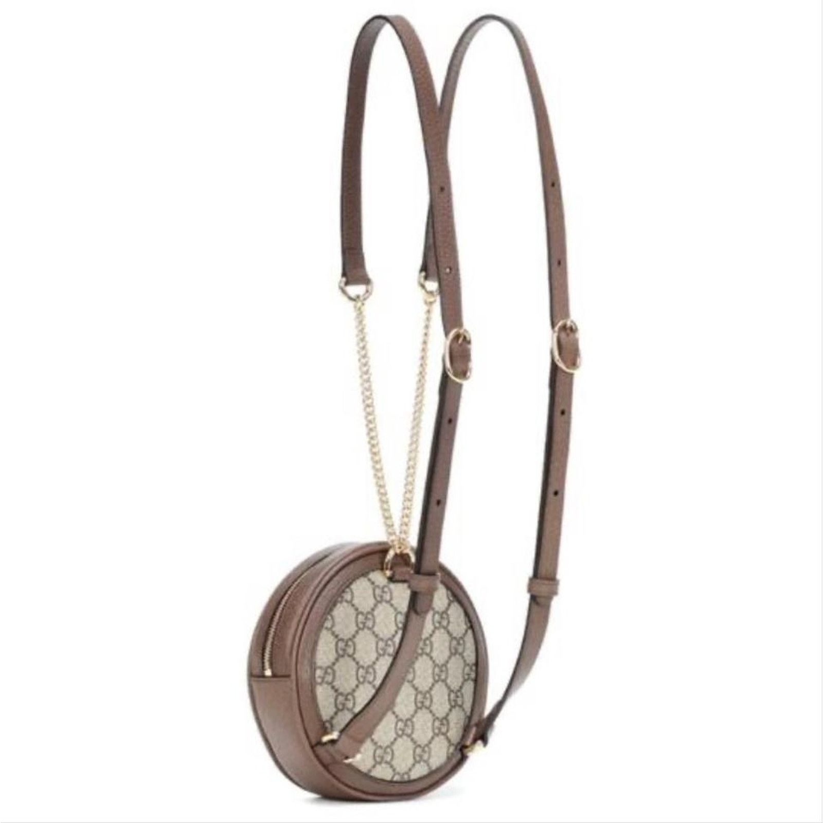 Gucci Ophidia GG logo round backpack Size ONE SIZE - 2 Thumbnail