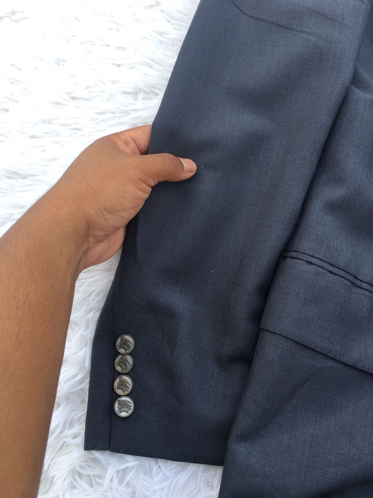 Burberry Rare Vintage Burberry Plain Blazer Size 36R - 15 Thumbnail