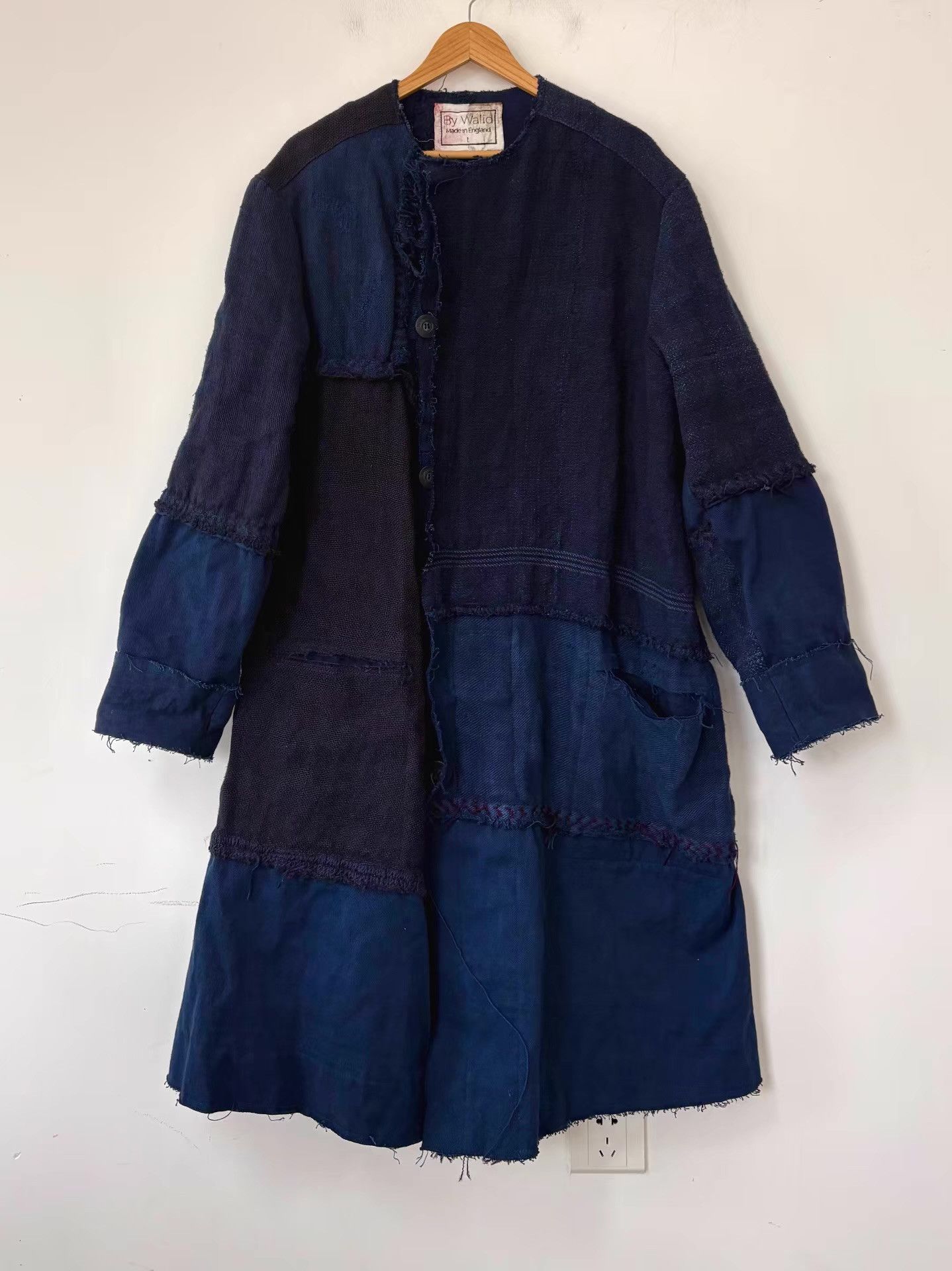 By Walid By Walid Men's Nomadic-Style Paneled Linen Long Coat Ｑ21 Size US L / EU 52-54 / 3 - 1 Thumbnail