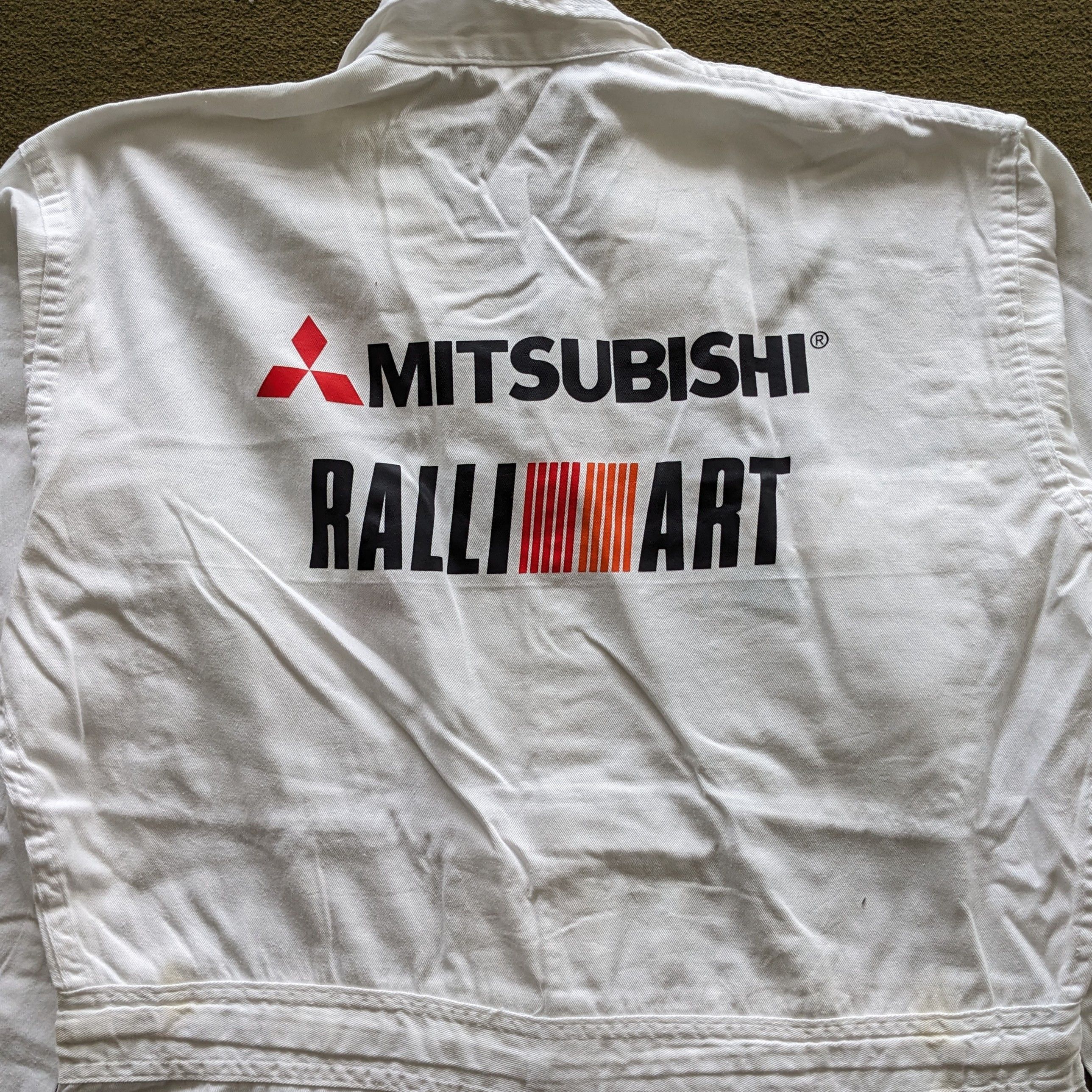 Japanese Brand Vintage MITSUBISHI RALLI ART Racing Custom Coverall Jacket Size US M / EU 48-50 / 2 - 2 Thumbnail
