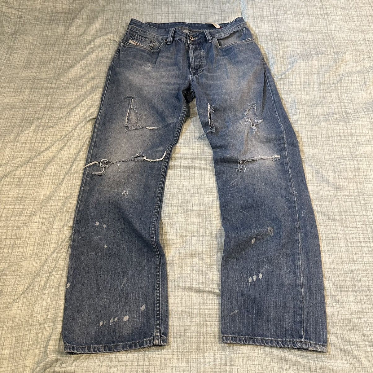 デニム・ジーパン DIESEL Men Denim Pants A176850JQAL 129 WHITE Diesel DIESEL Men Denim Pants A176850JQAL 129 WHITE | Grailed