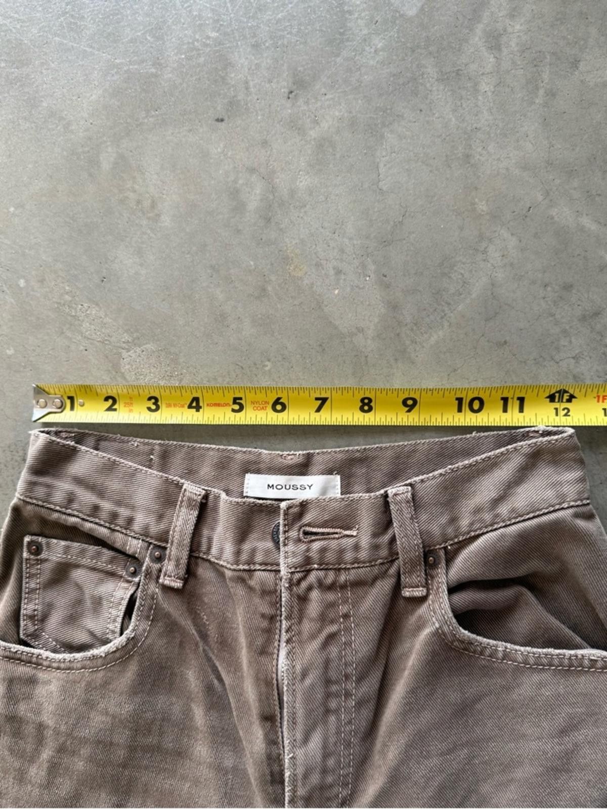 MOUSSY Moussy / Split Wide Loose Straight Jeans / Brown Size 25" / US 0 / IT 36 - 8 Thumbnail