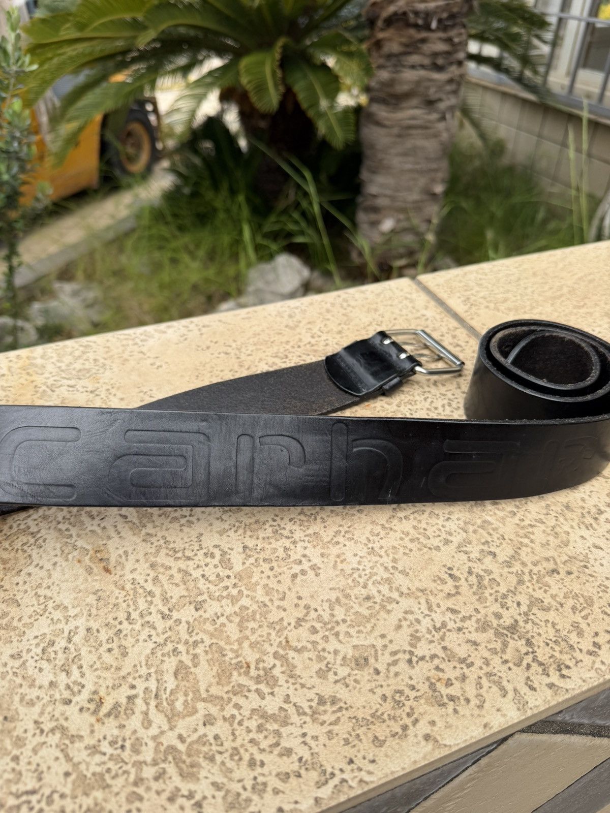 Carhartt Carhartt Leather Black Belt Size ONE SIZE - 3 Thumbnail