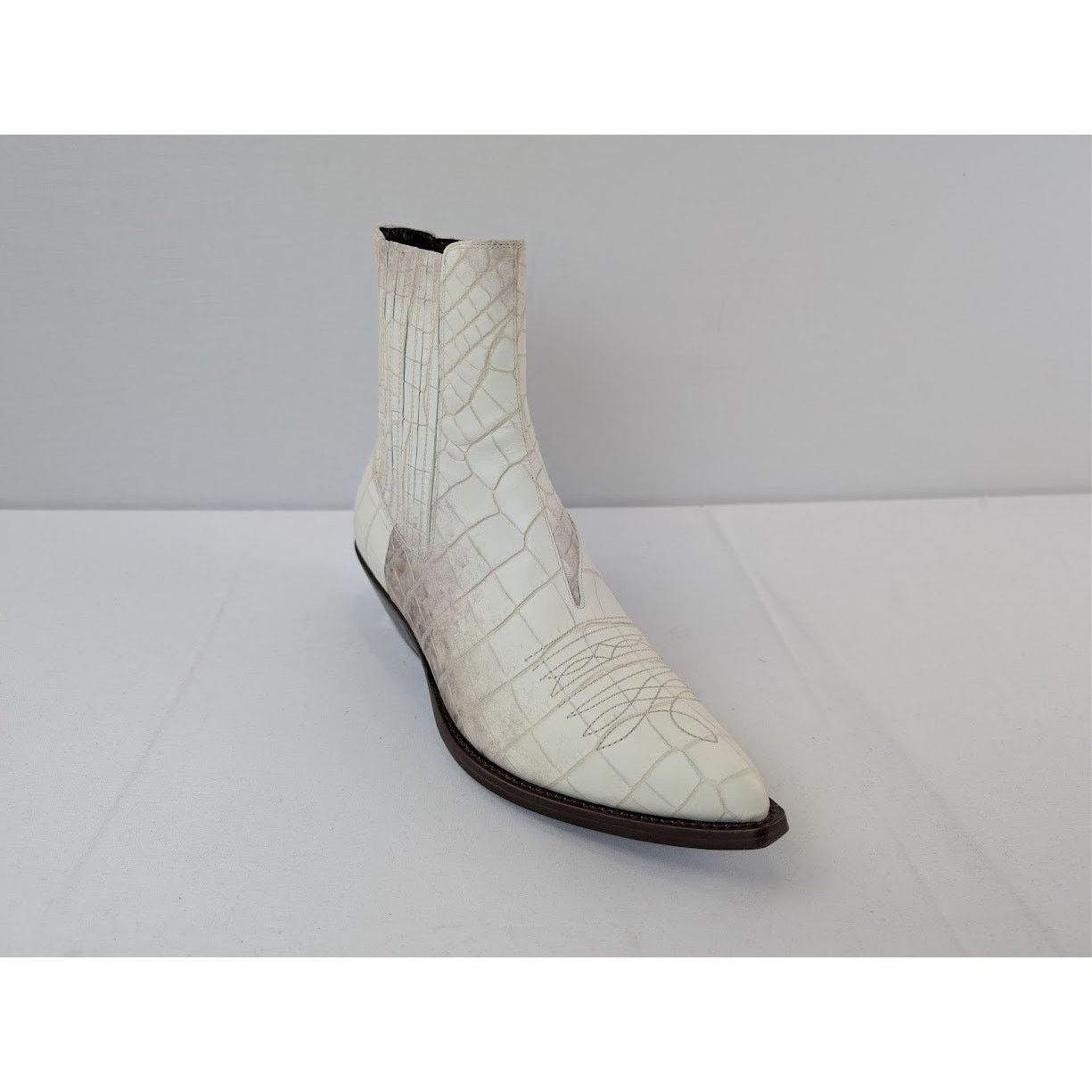 Celine o1rshd1 Leon Chelsea Boots in White Size US 9 / EU 42 - 3 Thumbnail