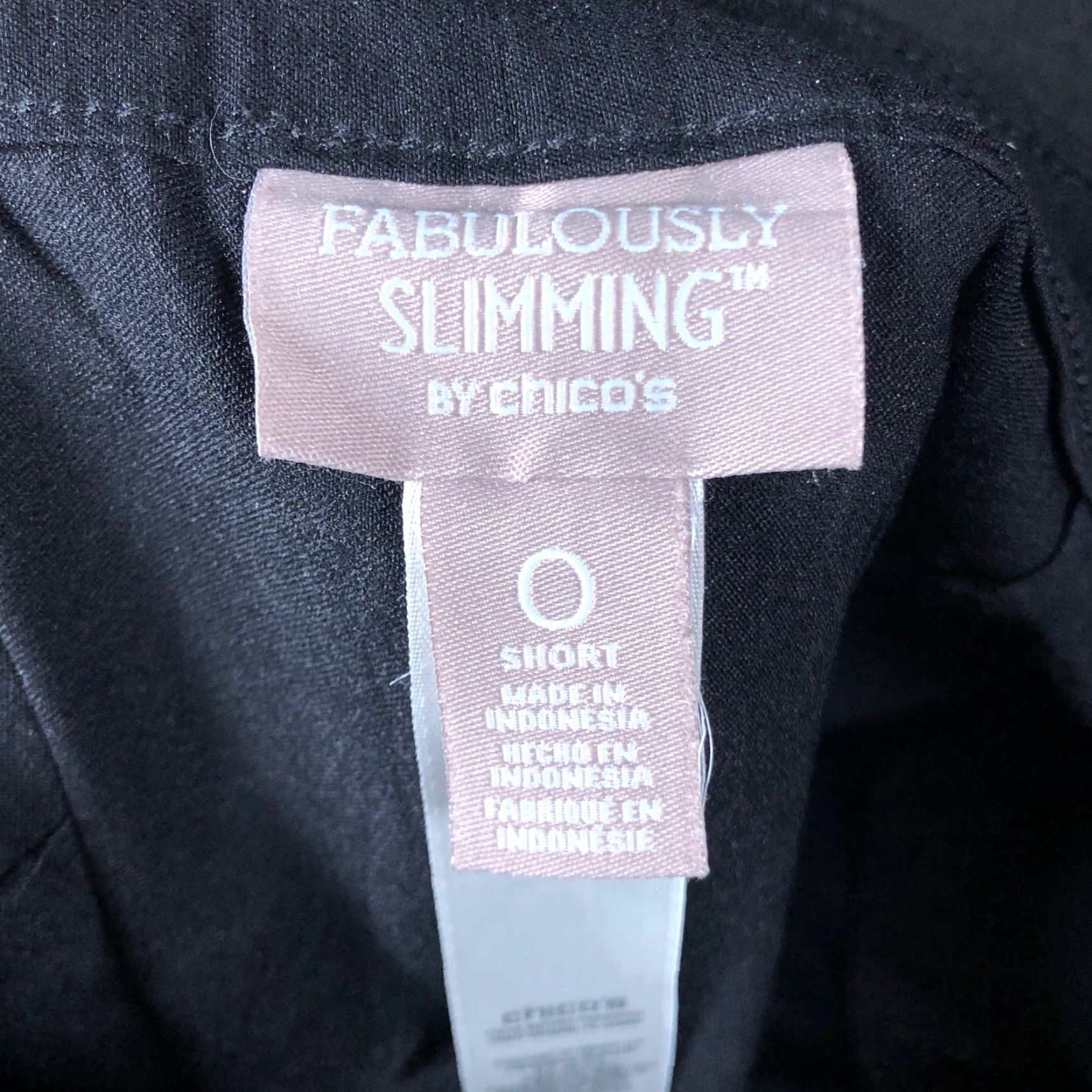 Vintage Chicos Womens Pants Black Mid Rise Pull On Ankle 0 Short Slimming Stretch Workwear Casual Business Womens Pants Size 30" / US 8 / IT 44 - 4 Thumbnail
