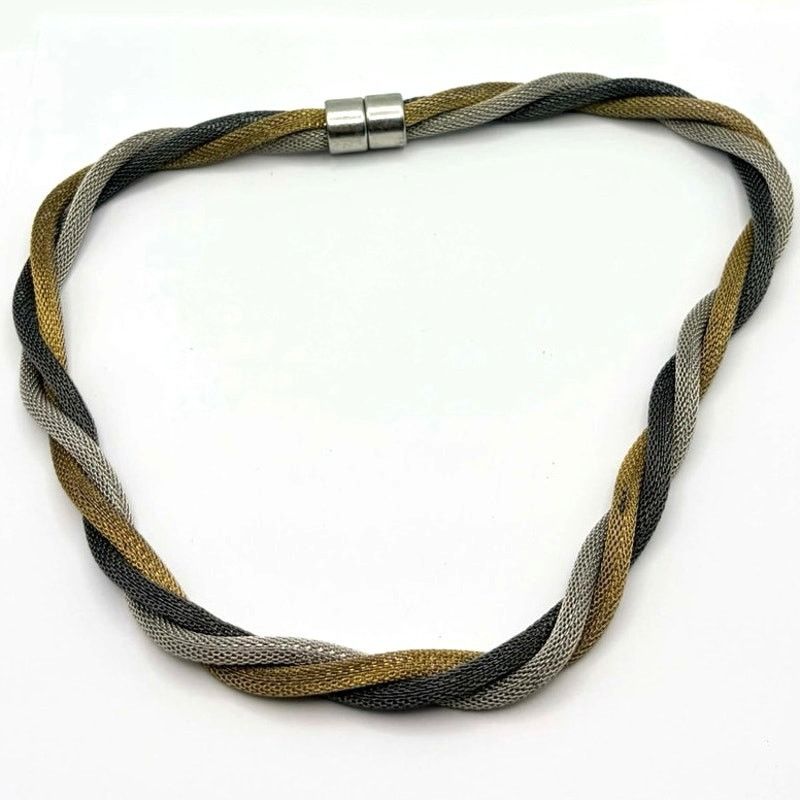 Other 90s Gold & Silver Twist Necklace Size ONE SIZE - 3 Thumbnail
