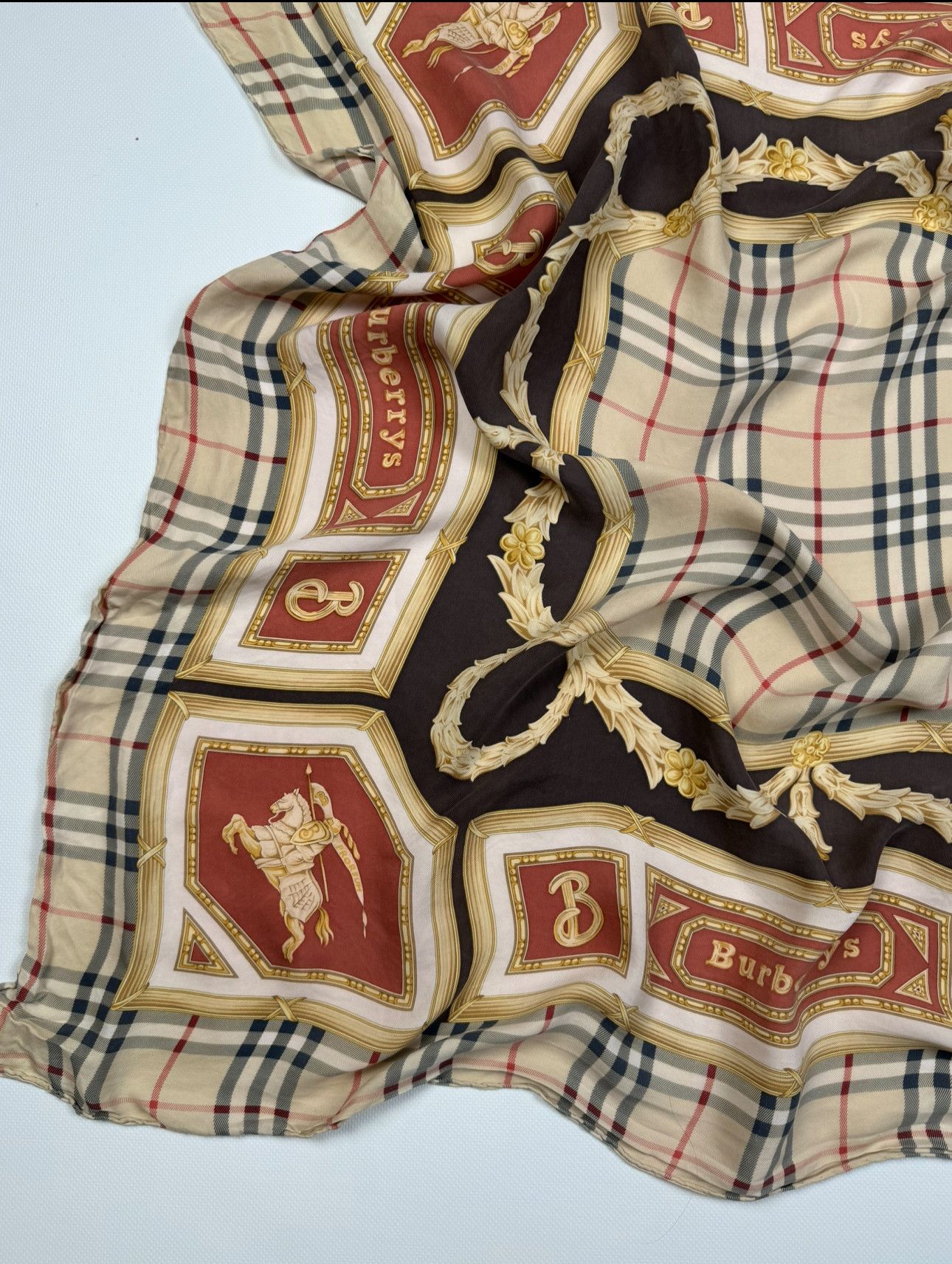 Burberry Burberry Nova Check Silk Scarf Size ONE SIZE - 3 Thumbnail