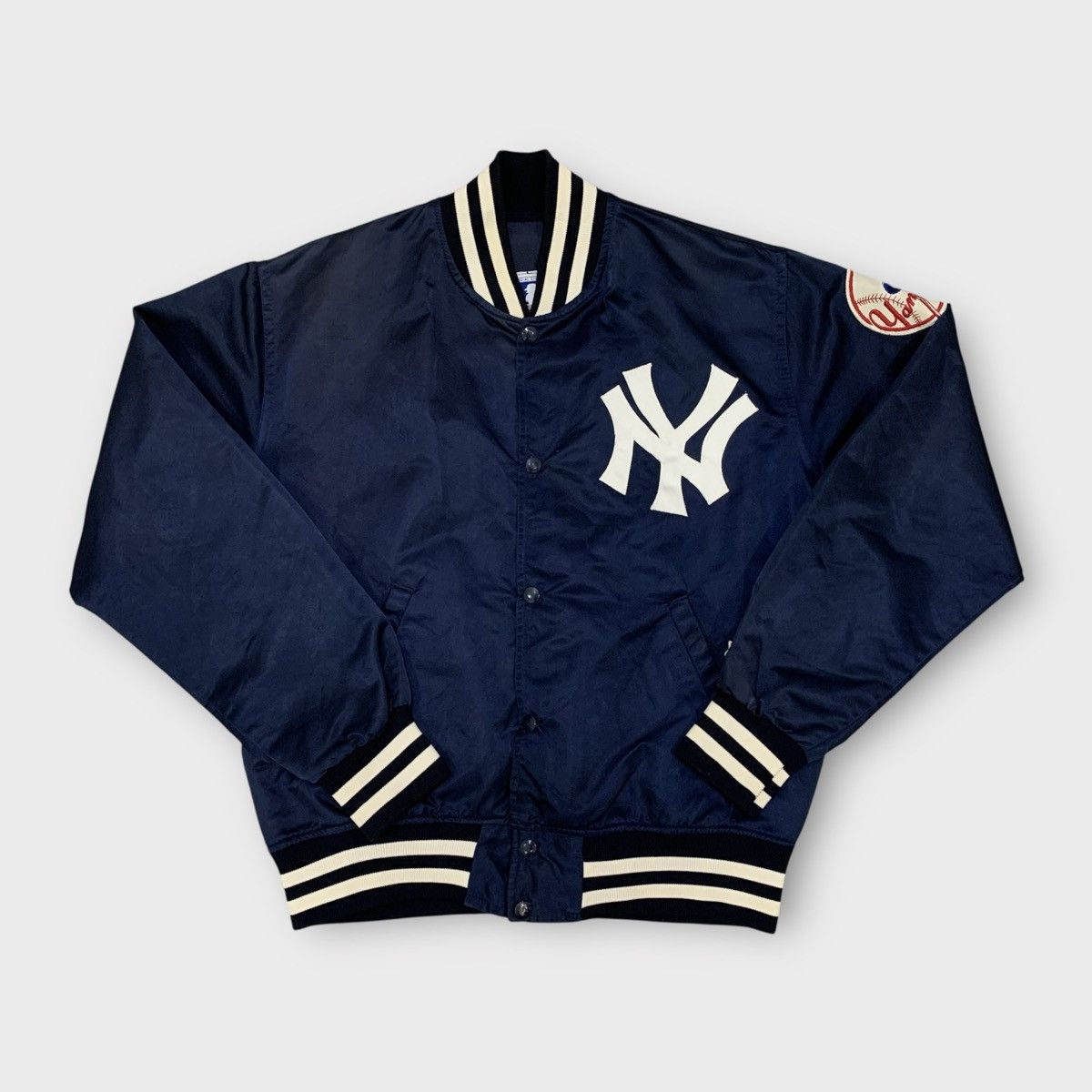 New York Yankees VINTAGE 1980s STARTER NEW YORK YANKEES SATIN JACKET BASEBALL Size US S / EU 44-46 / 1 - 4 Thumbnail