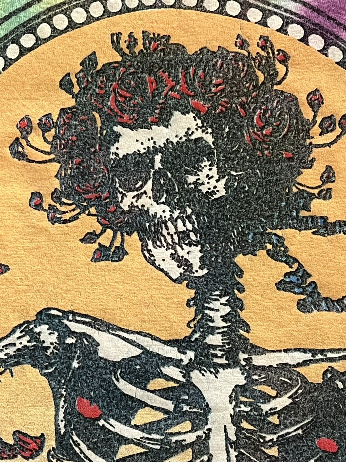 Band Tees Grateful Dead Tie Dye Skeleton Roses Tee 2XL Size US XXL / EU 58 / 5 - 10 Thumbnail