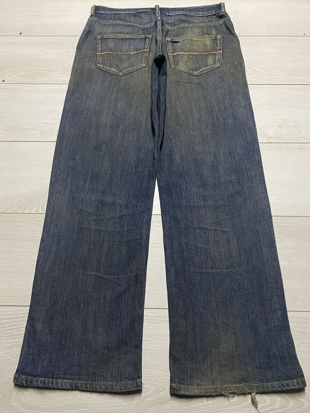 VILLAND Vintage Villand Dirty Grunge Distressed Baggy Jeans Size US 32 / EU 48 - 2 Thumbnail