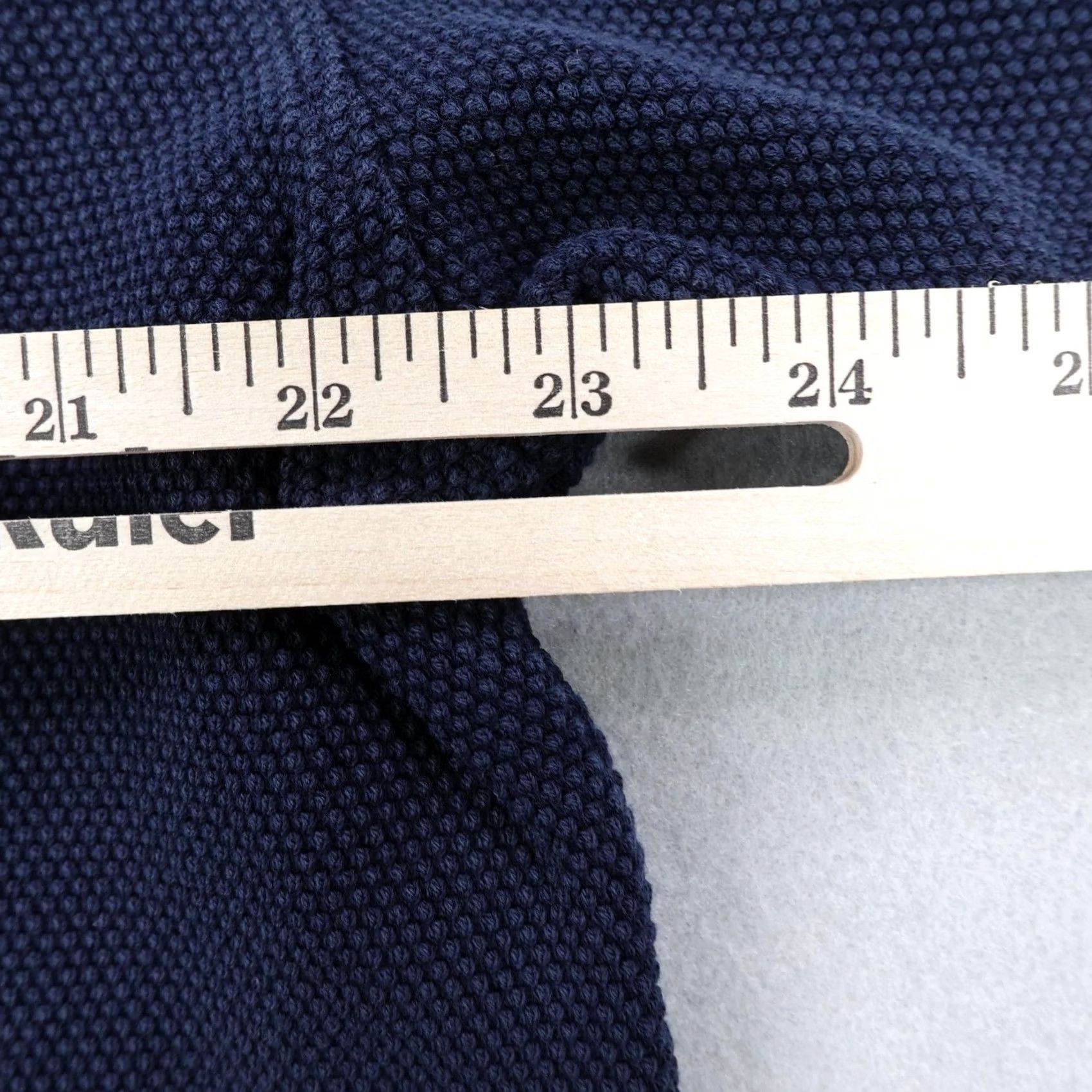 Wax London VINTAGE Wax London Polo Shirt Mens 2XL Navy Blue Heavyweight Textured Thermal Split Neck Shirt Mens 2XL Navy Blue Size US XXL / EU 58 / 5 - 5 Thumbnail