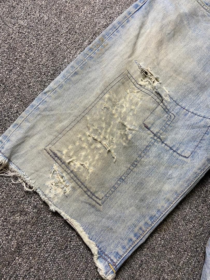 Edwin Vintage Edwin 503 Distressed Ripped Short Jeans (181) Size US 33 - 8 Thumbnail