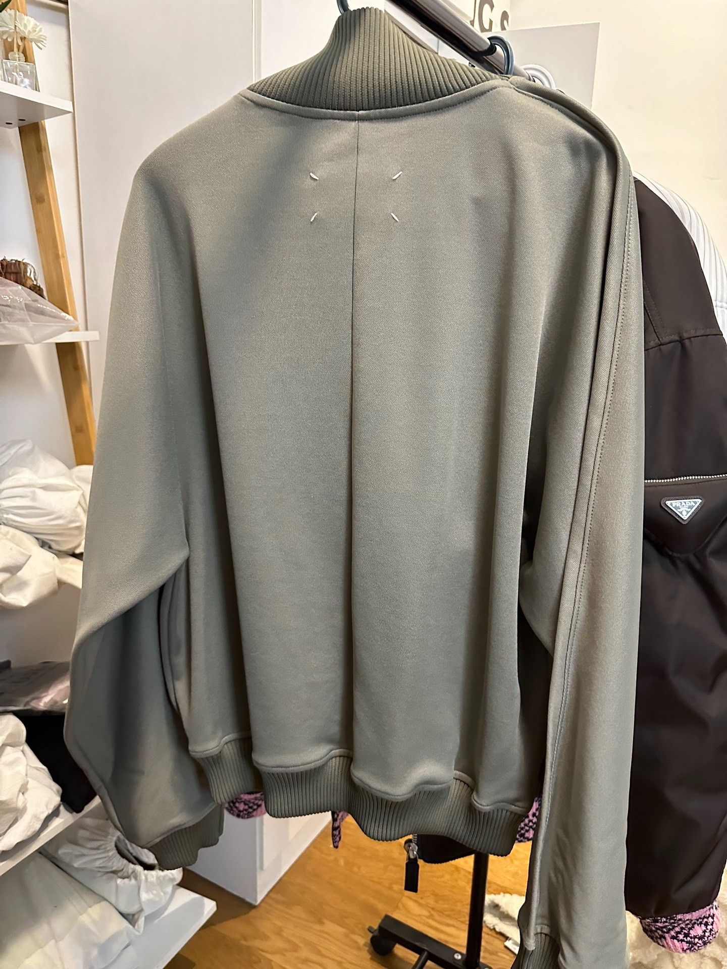 Maison Margiela Maison Margiela Gray-green three-dimensional silhouette jac Size US S / EU 44-46 / 1 - 2 Thumbnail