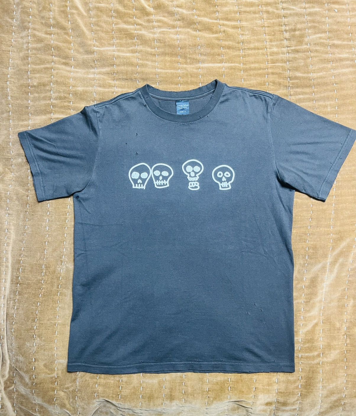 Number (N)ine Number (N)ine Distressed Nightcrawler Skulls vintage t-shirt Size US S / EU 44-46 / 1 - 5 Thumbnail