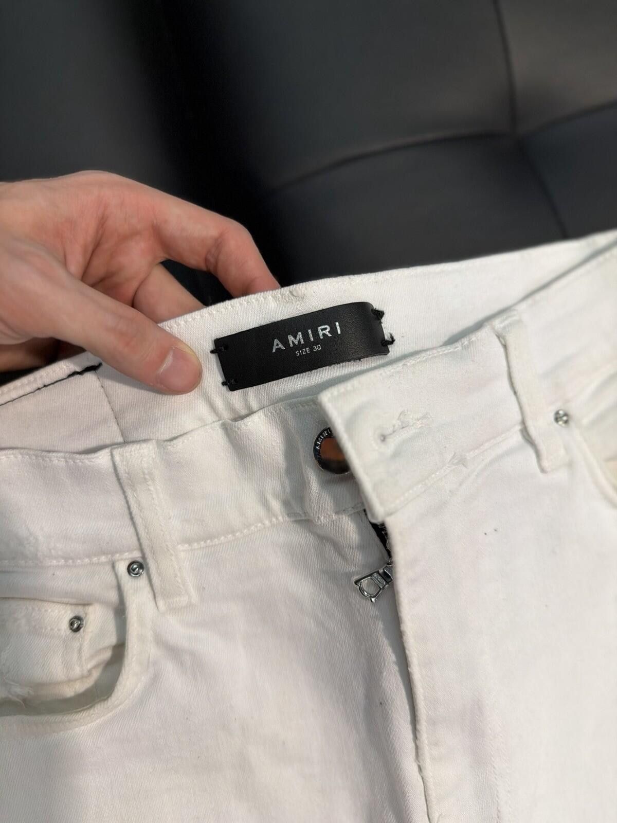 Amiri Size 30 - Amiri White Line Pants Jeans 100% Authentic Size US 30 / EU 46 - 8 Thumbnail