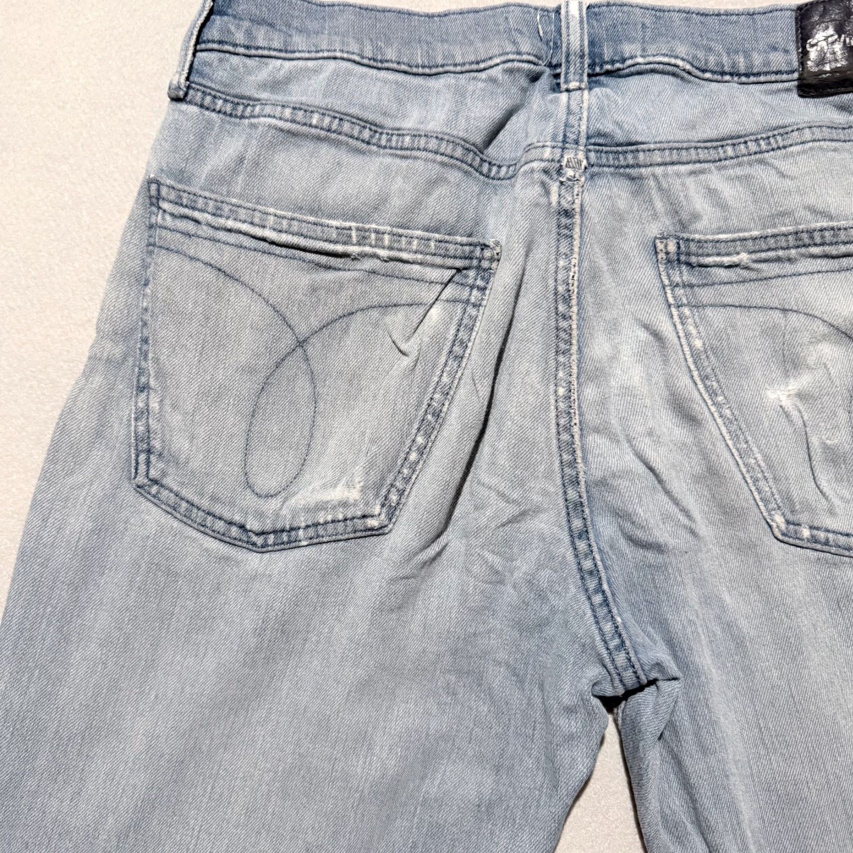 Calvin Klein Calvin Klein Jeans Straight Leg Denim Jeans Men's Blue Distressed - 32x30 Y2K Size US 32 / EU 48 - 7 Thumbnail