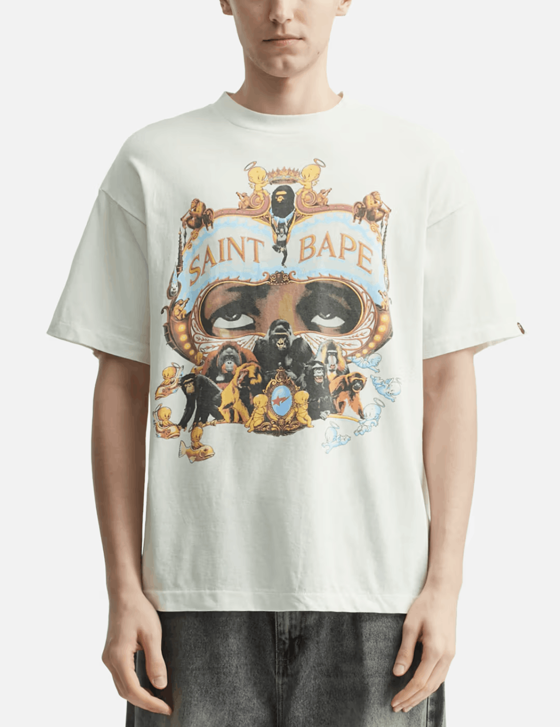 Bape × Saint Michael BAPE X SAINT MXXXXXX GENERATION TEE Size US L / EU 52-54 / 3 - 18 Thumbnail