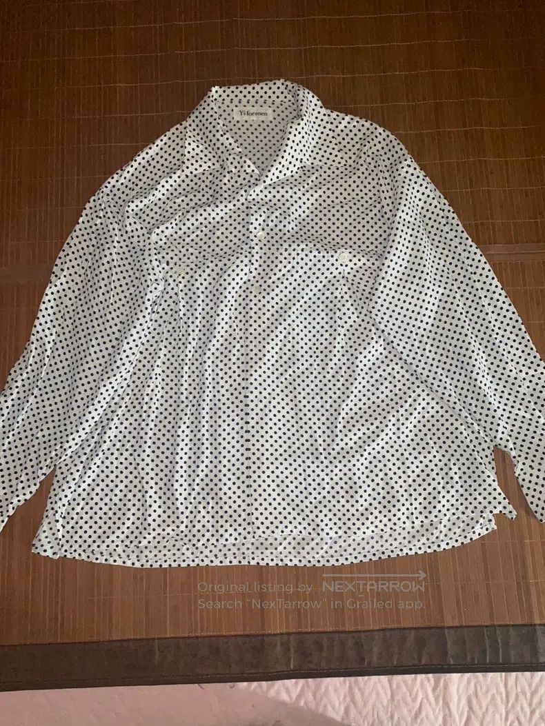 Yohji Yamamoto YOHJI YAMAMOTO Polka Dot Silk Shirt Overcoat Shirt Size US L / EU 52-54 / 3 - 1 Thumbnail