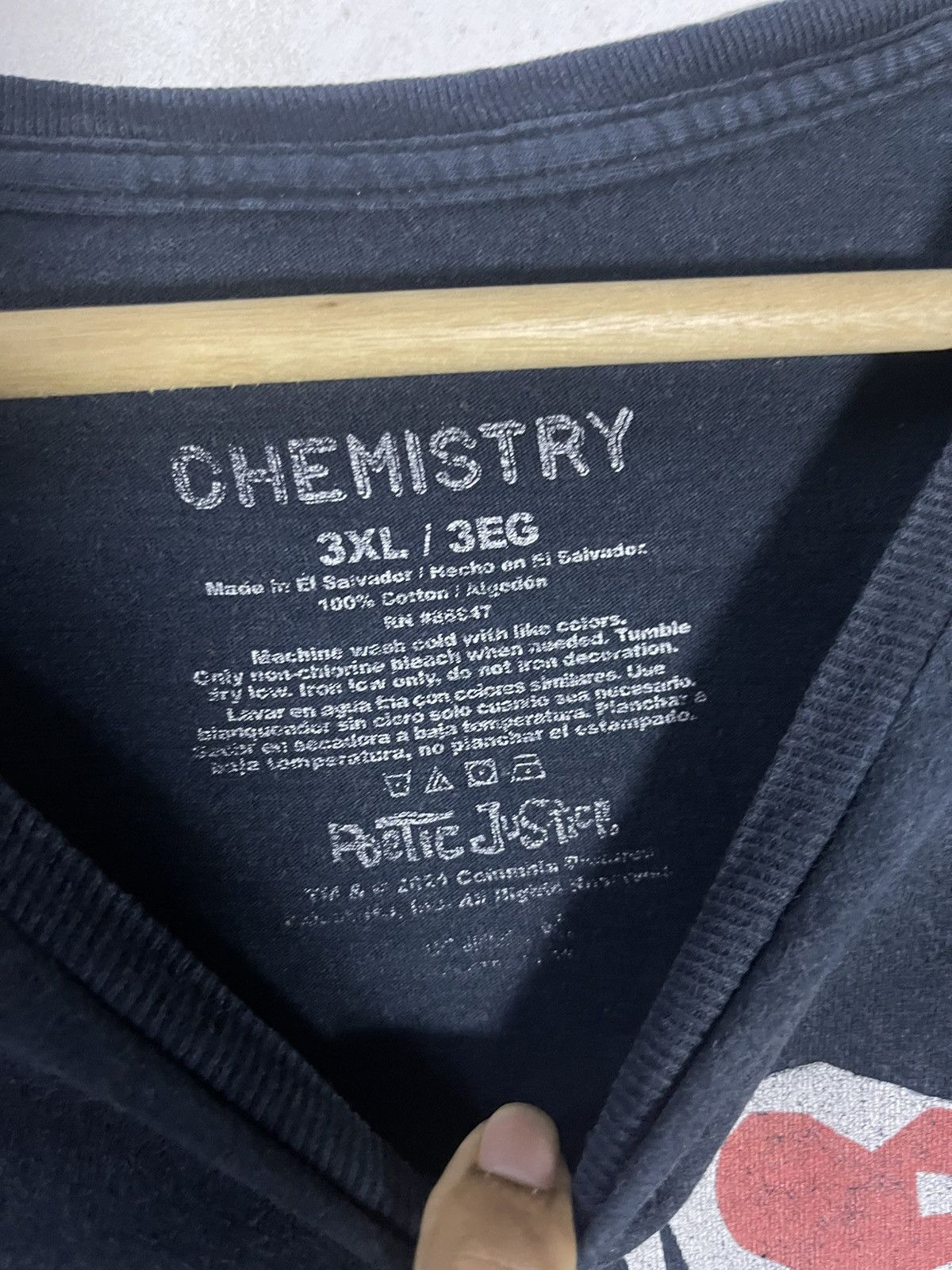 Chemistry Tupac Shakur Poetic Justice Black Graphic T-Shirt Size 3XL Size US XXL / EU 58 / 5 - 4 Thumbnail
