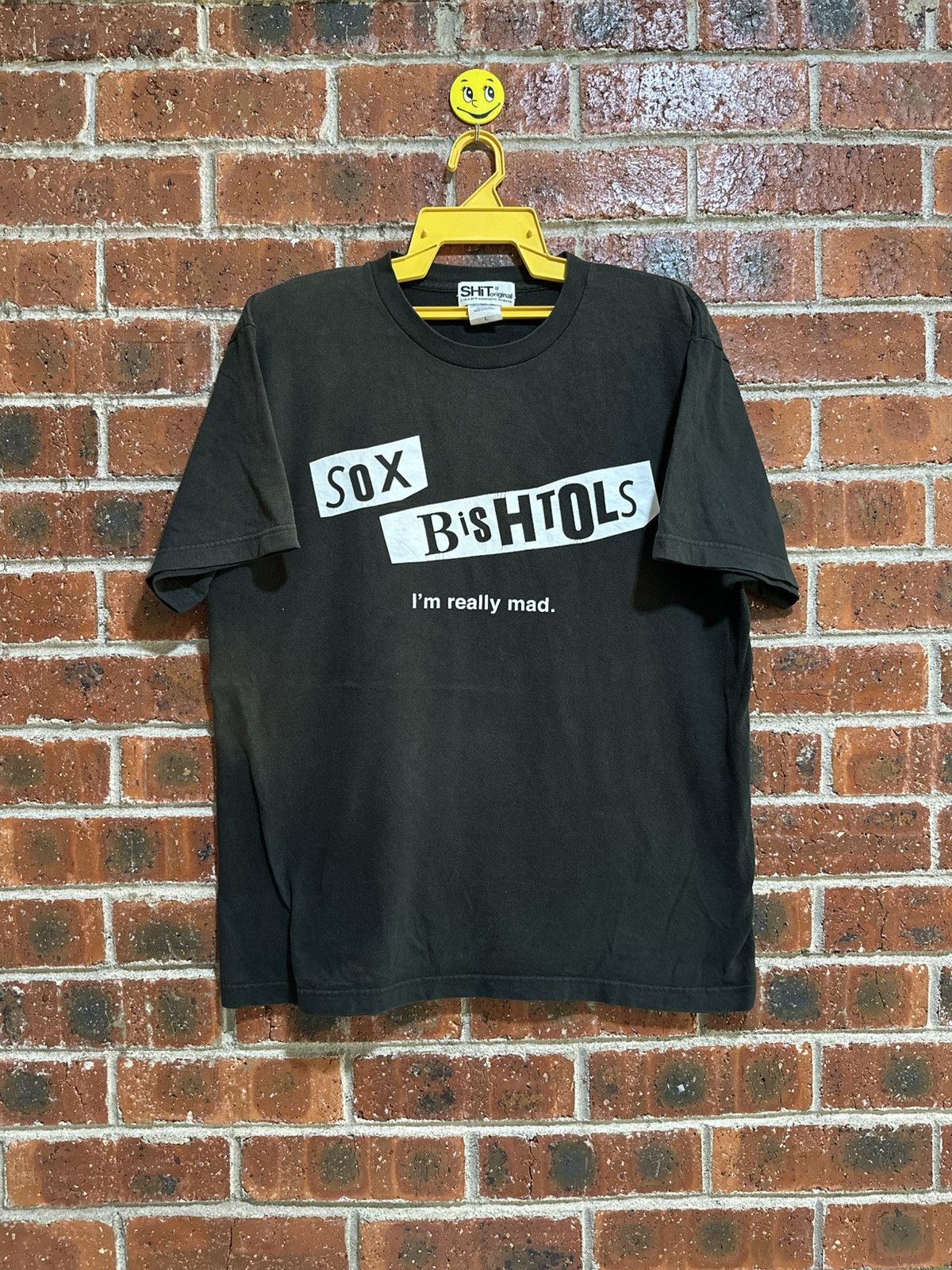 Japanese Brand × Vintage Vintage Sox Bishtols Im Really Mad Faded Tee Size US L / EU 52-54 / 3 - 1 Thumbnail