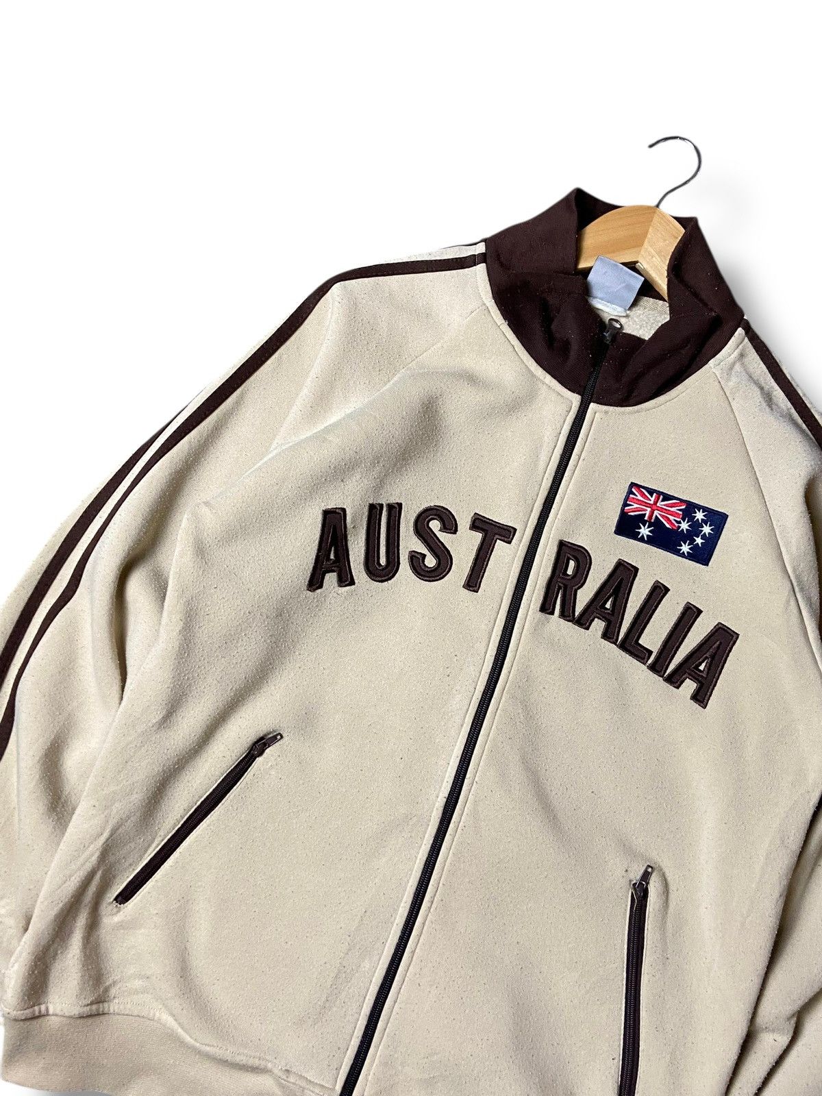 Japanese Brand × Vintage AUSTRALIA Embroidered Zipper Jacket (129) Size US L / EU 52-54 / 3 - 5 Thumbnail