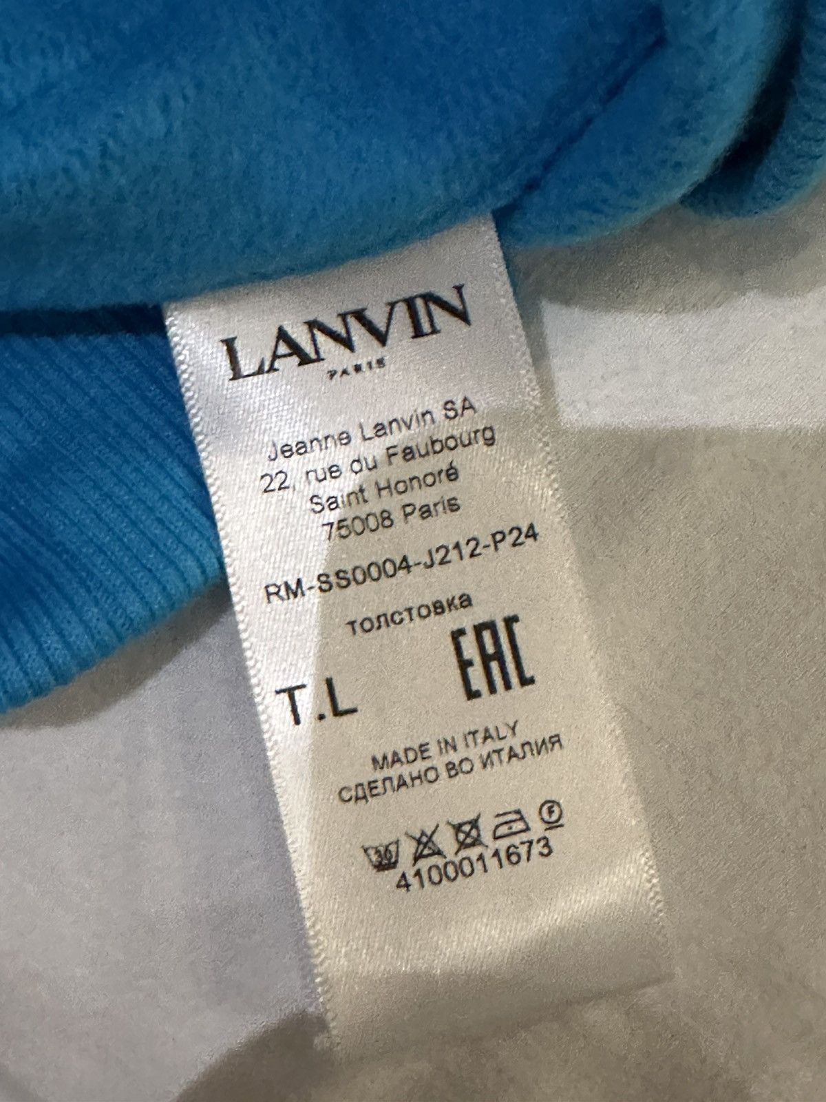 Lanvin Lanvin sweatshirt. Worn once. Size US XL / EU 56 / 4 - 5 Thumbnail