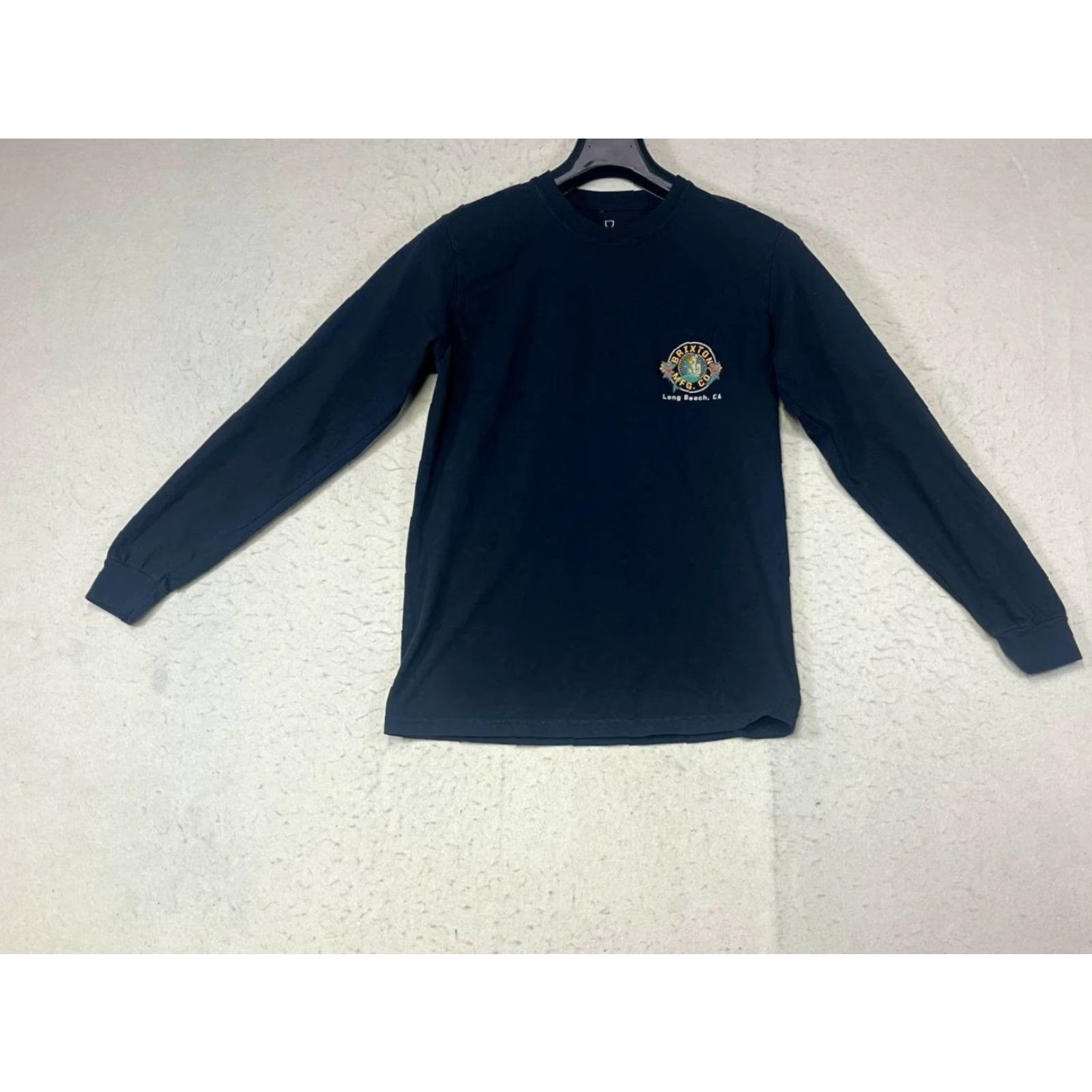 Brixton Brixton Shirt Mens Small Black Long Sleeve Outdoors Standard Fit Casual Crew Neck T-Shirt Logo Regular Cotton Brixton Outdoor Men Long Sleeve Solid Size US S / EU 44-46 / 1 - 2 Thumbnail