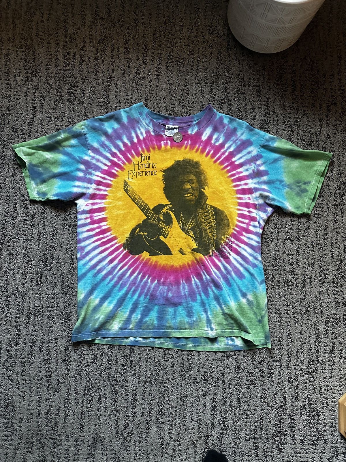 Gildan Rare 1998 Jimi Hendrix Experience tie-dye tee Size US XL / EU 56 / 4 - 1 Thumbnail