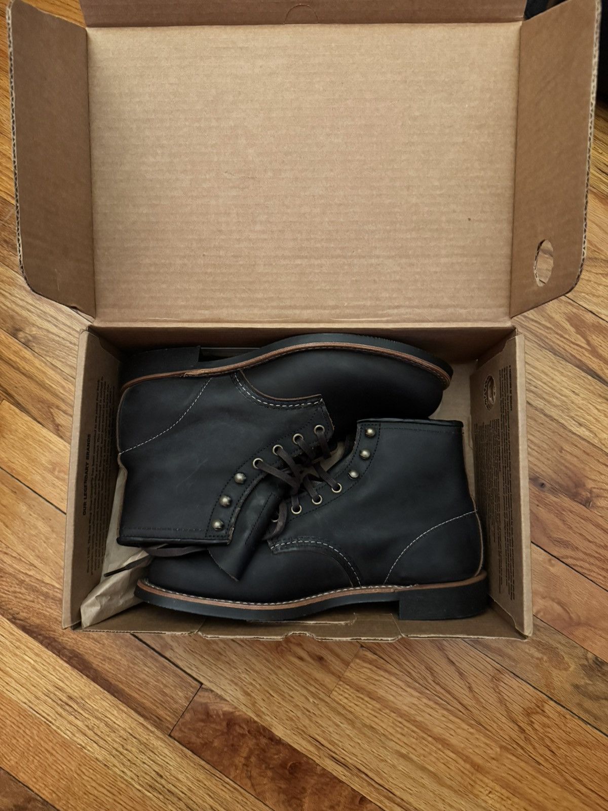 Red Wing Red Wing 3455 BlackSmith Boots - Black Prairie Leather Size US 9 / EU 42 - 3 Thumbnail