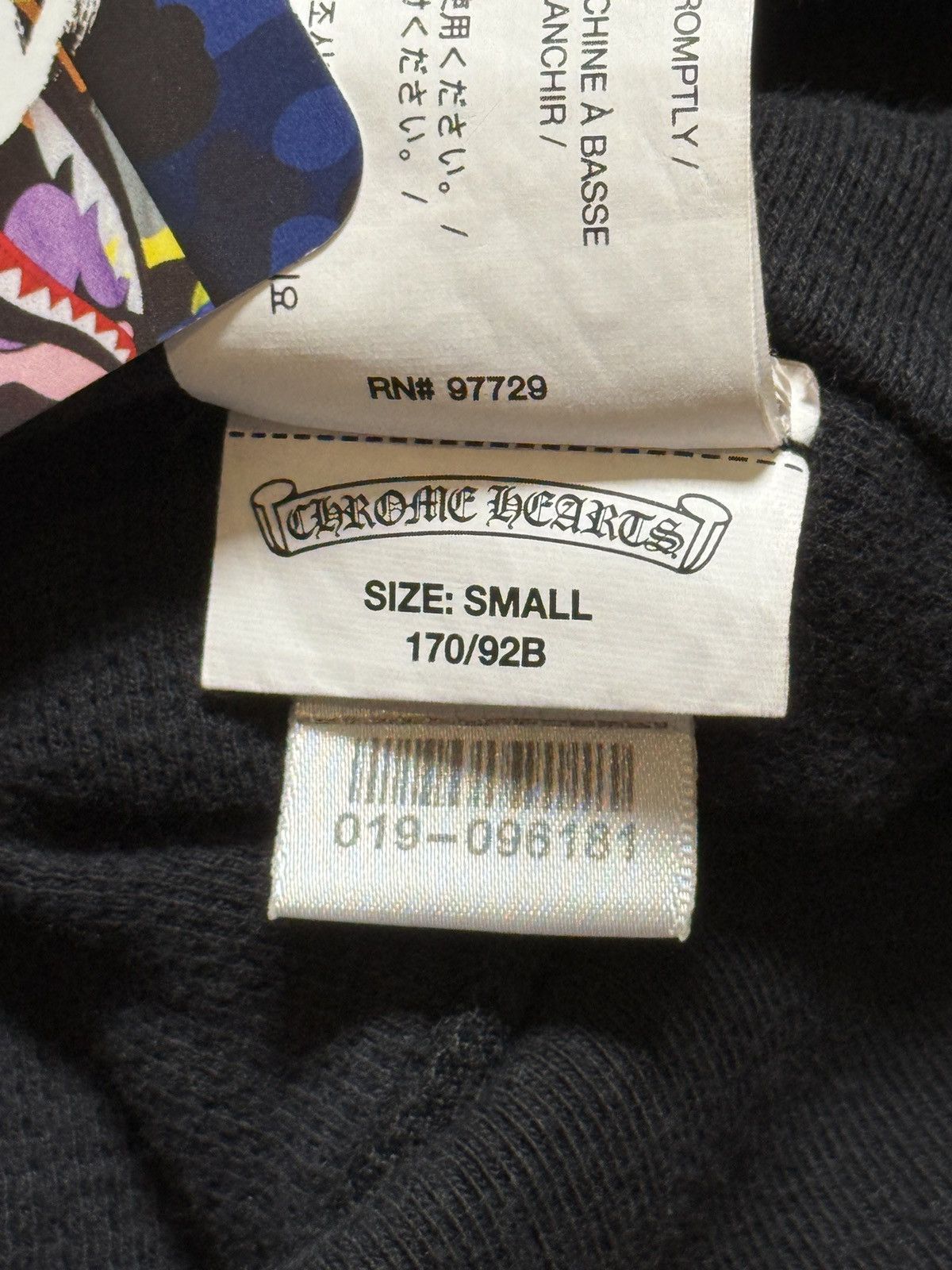 Chrome Hearts Chrome Hearts Black Script Logo Thermal Hoodie Size US S / EU 44-46 / 1 - 11 Thumbnail
