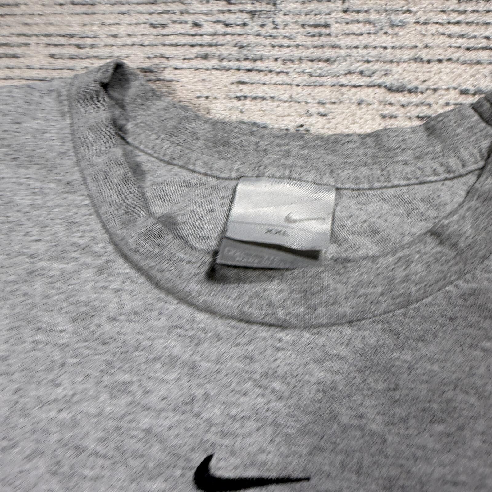 Nike Vintage 90s Nike Middle Swoosh Pullover Longsleeve shirt Size ONE SIZE - 4 Thumbnail