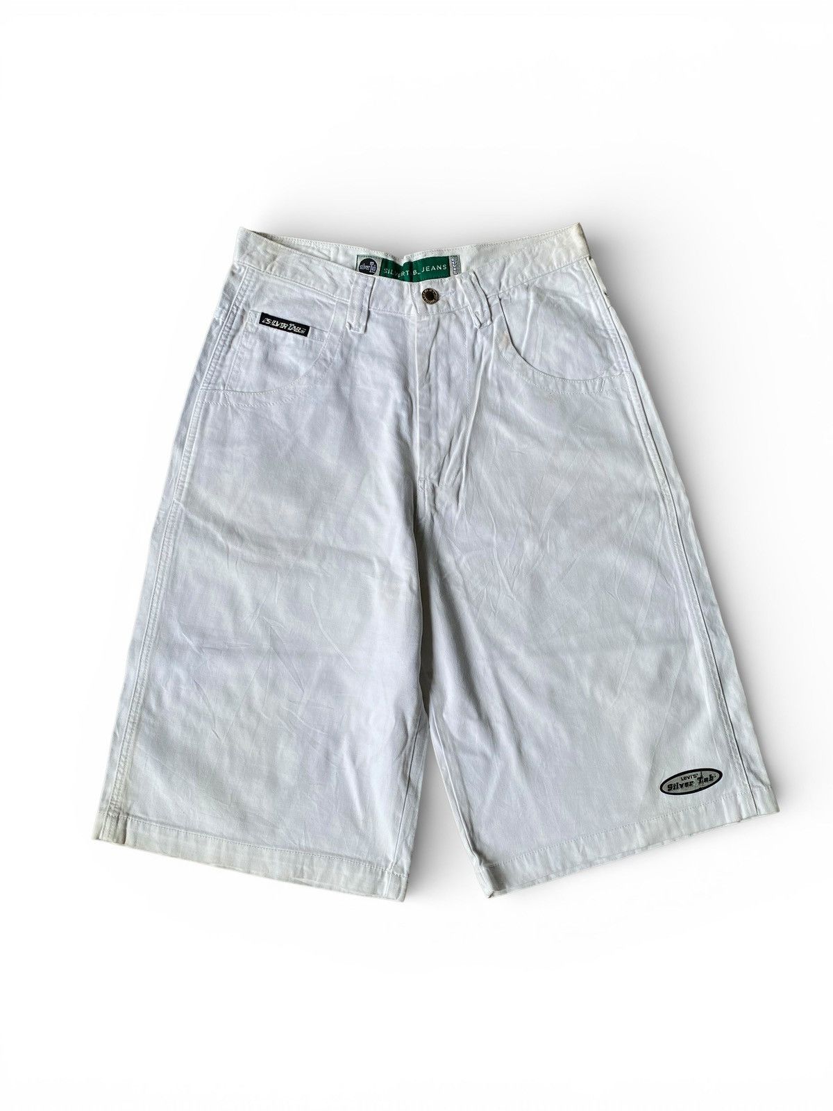 Levi's Vintage 1990’s Baggy Levis Silvertab Jeans green tag Jorts Size US 28 / EU 44 - 1 Thumbnail