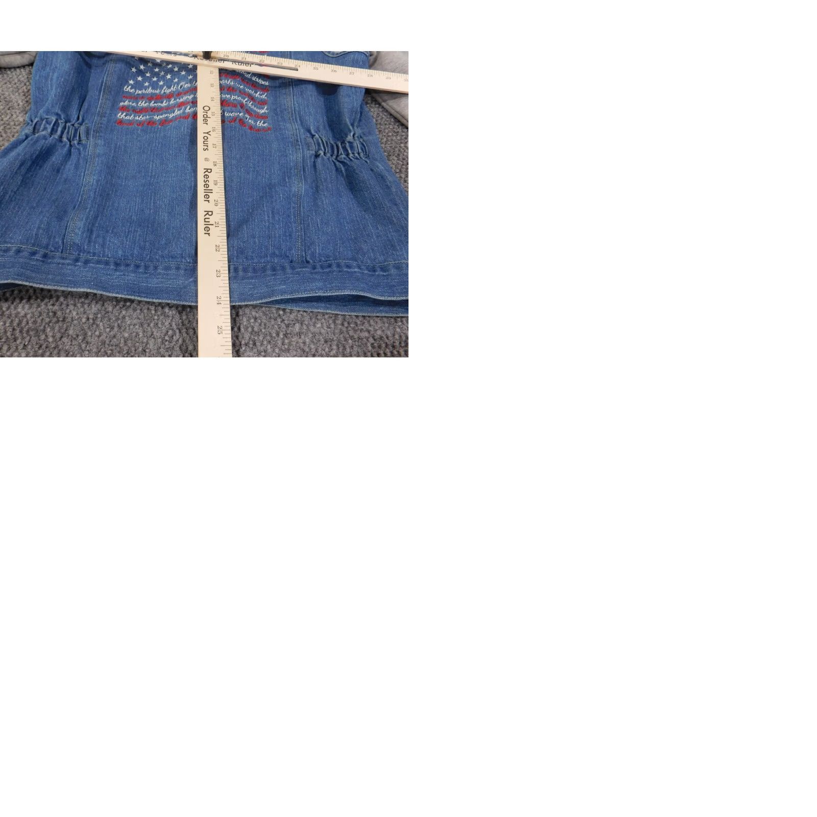 Denime Bradford Exchange Jacket Womens Medium Denim snap Retro USA Blue Long Sleeve Casual Snap Closure Size M / US 6-8 / IT 42-44 - 10 Thumbnail