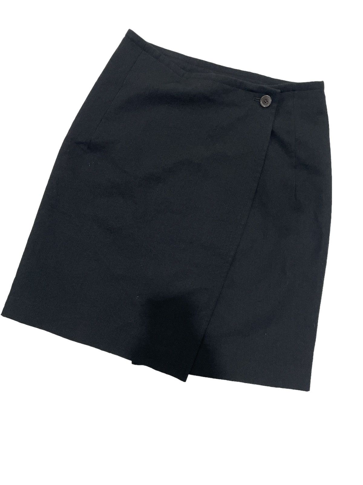 Yohji Yamamoto Singnature Wrap Wool Mini Skirts